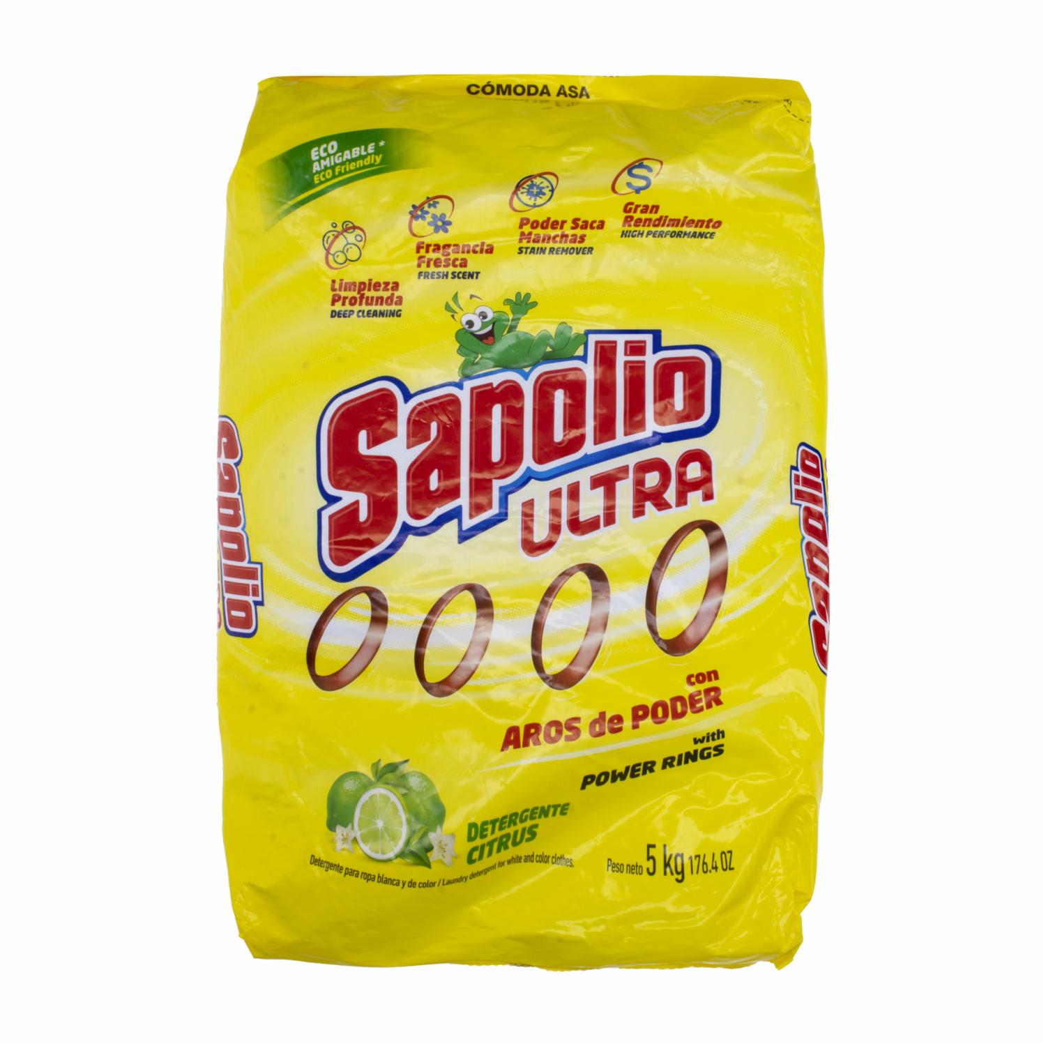 Detergente En Polvo Ultra Fragancia Citrus SAPOLIO 5000 G