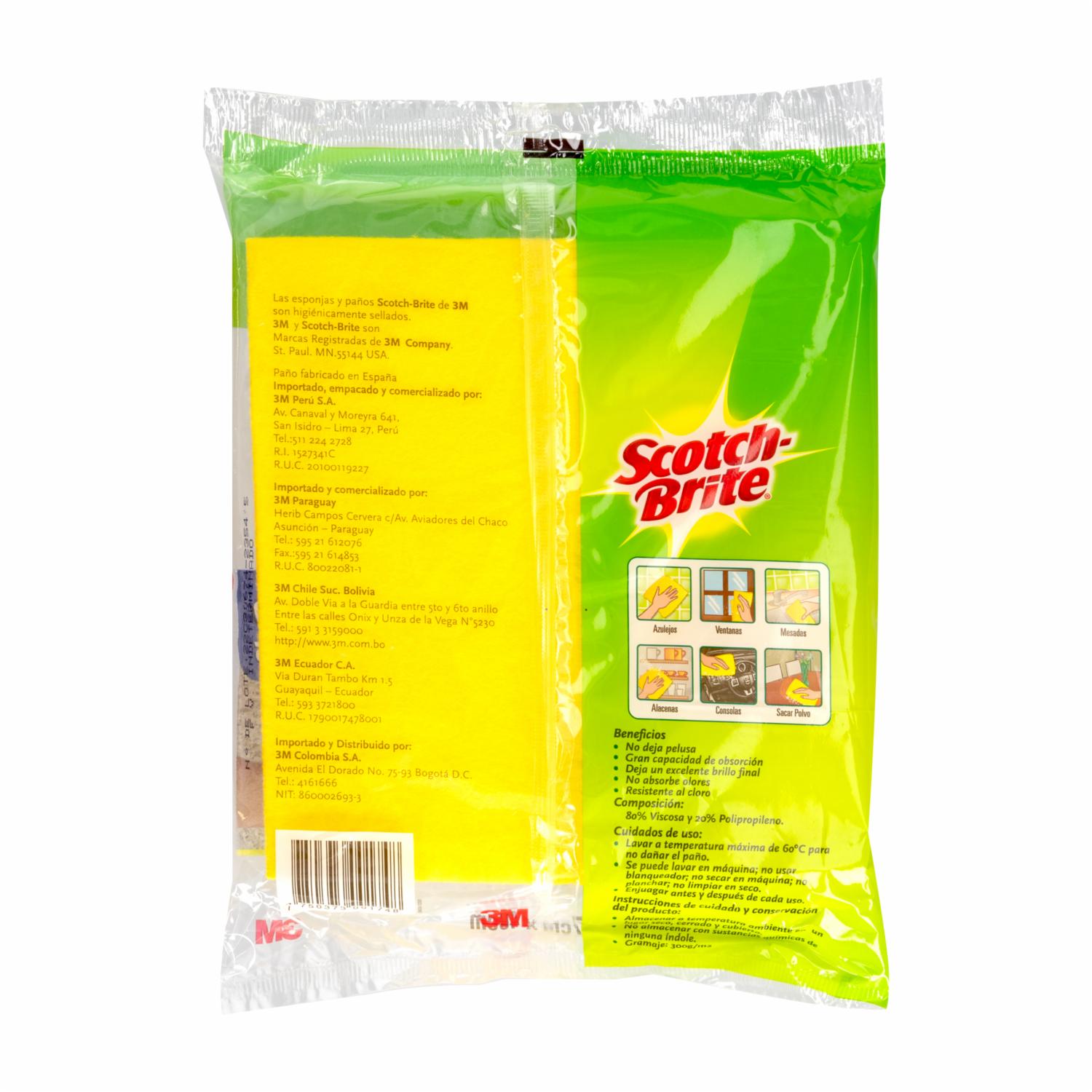 Paño Amarillo SCOTCH-BRITE 3 Unidades