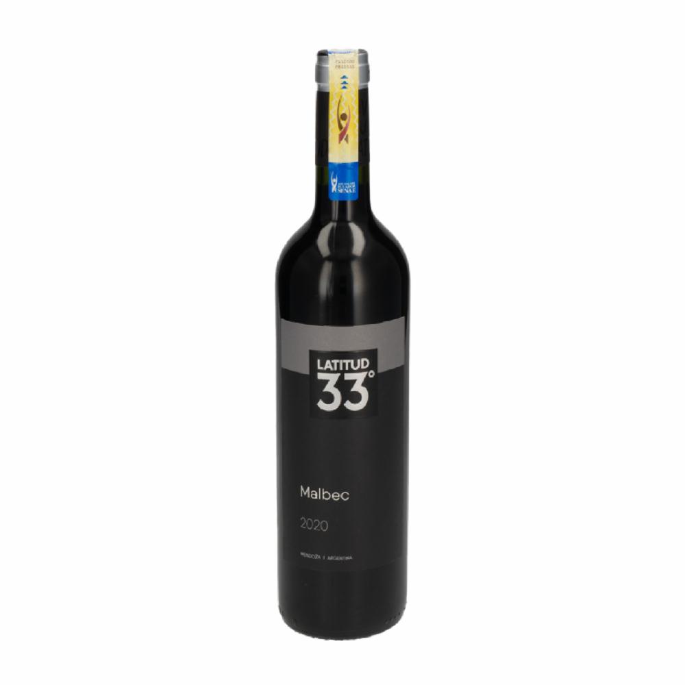 Vino Tinto Malbec Latitud 33 750 Ml