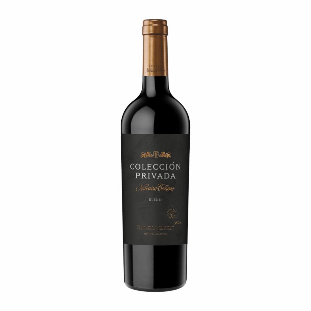 Vino Tinto Argentino Colección  Privada Blend Cabernet Navarro Correas 750 Ml