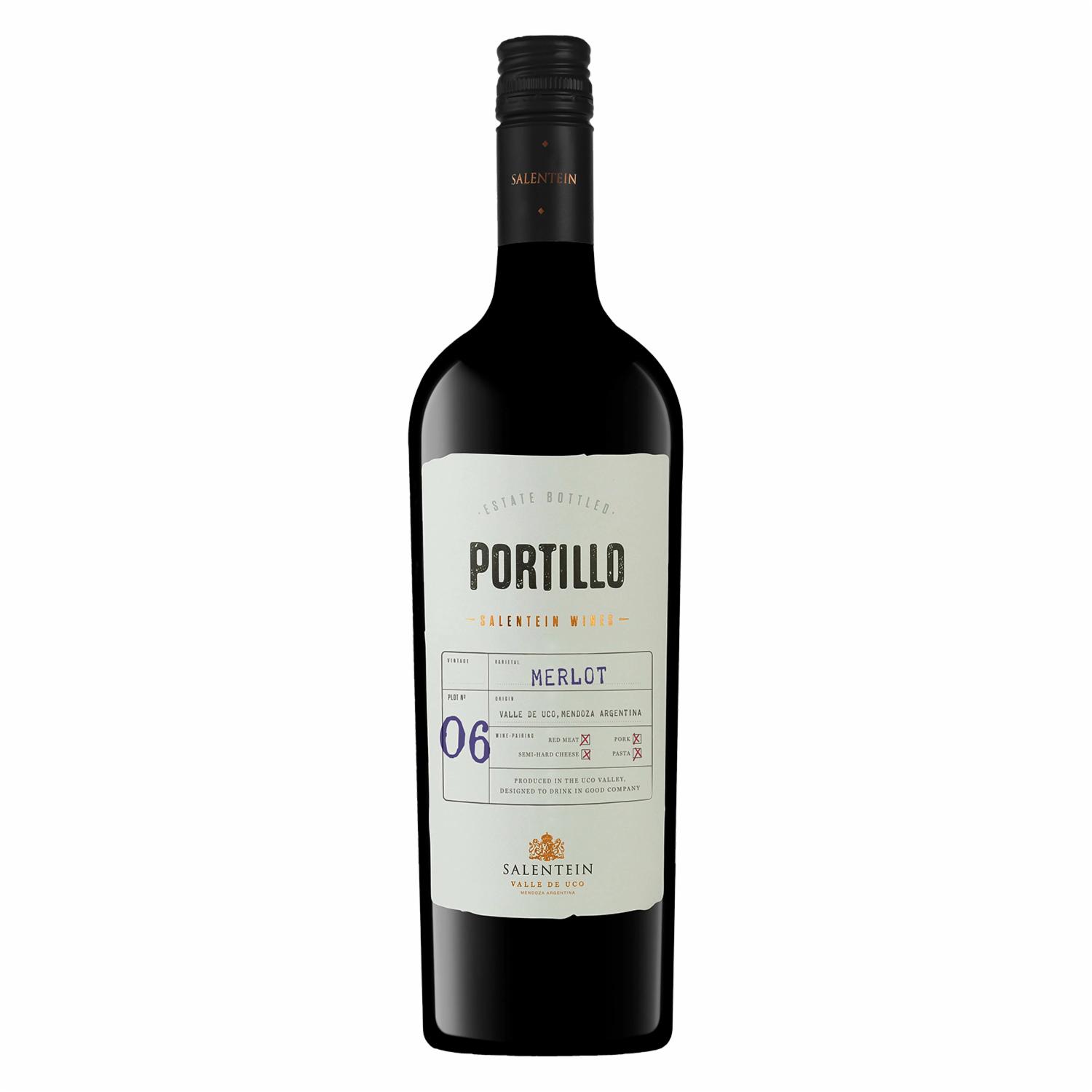 Vino Tinto Finca Portillo Merlot Salentein 750 Ml