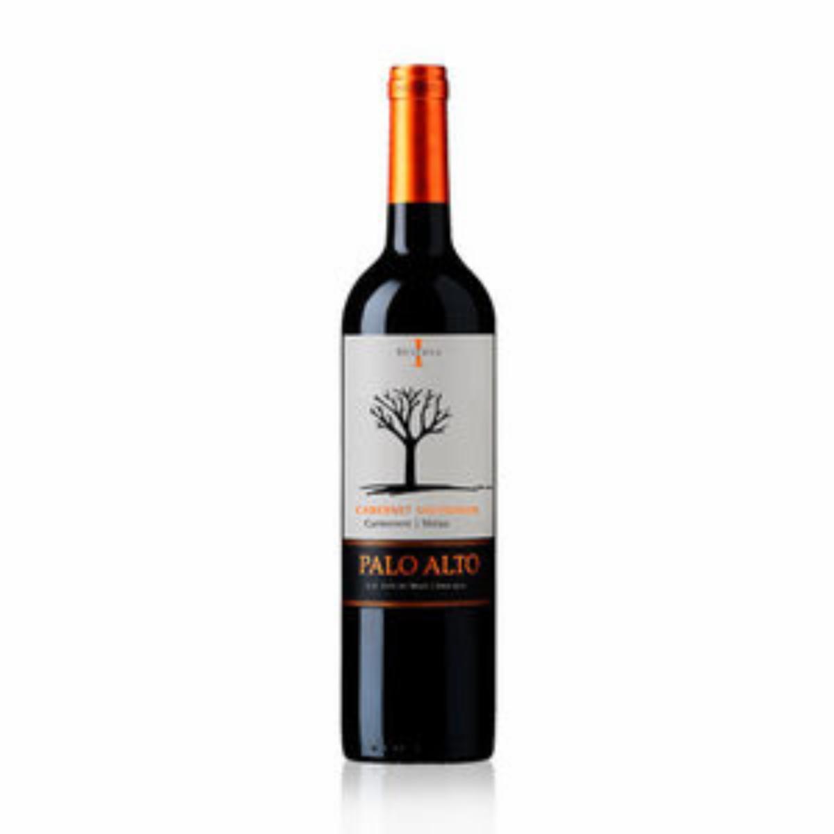 Vino Tinto Reserva Cabernet Sauvignon Carmenere Shiraz PALO ALTO 750 Ml