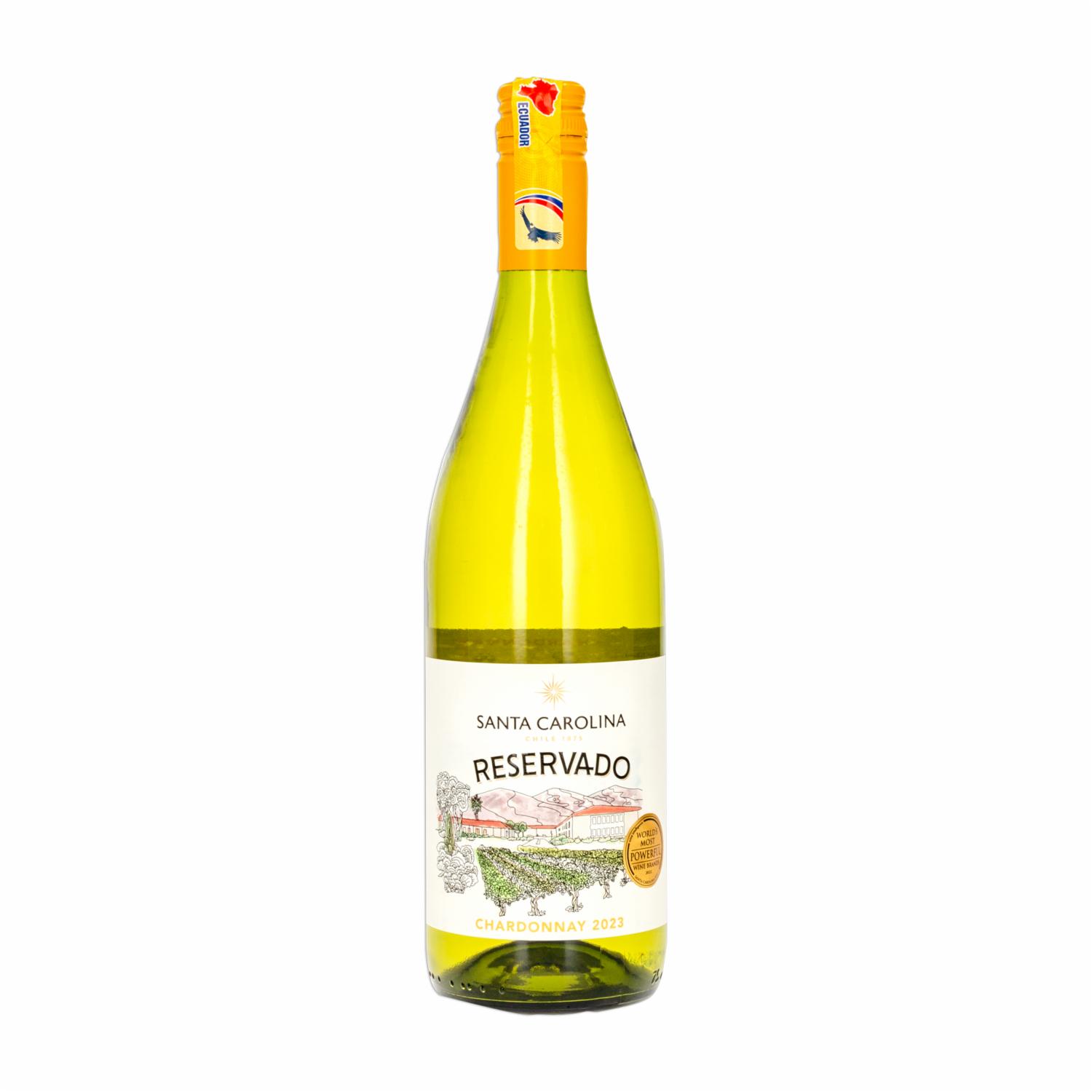 Vino Blanco Reservado Chardonay SANTA CAROLINA 750 ML