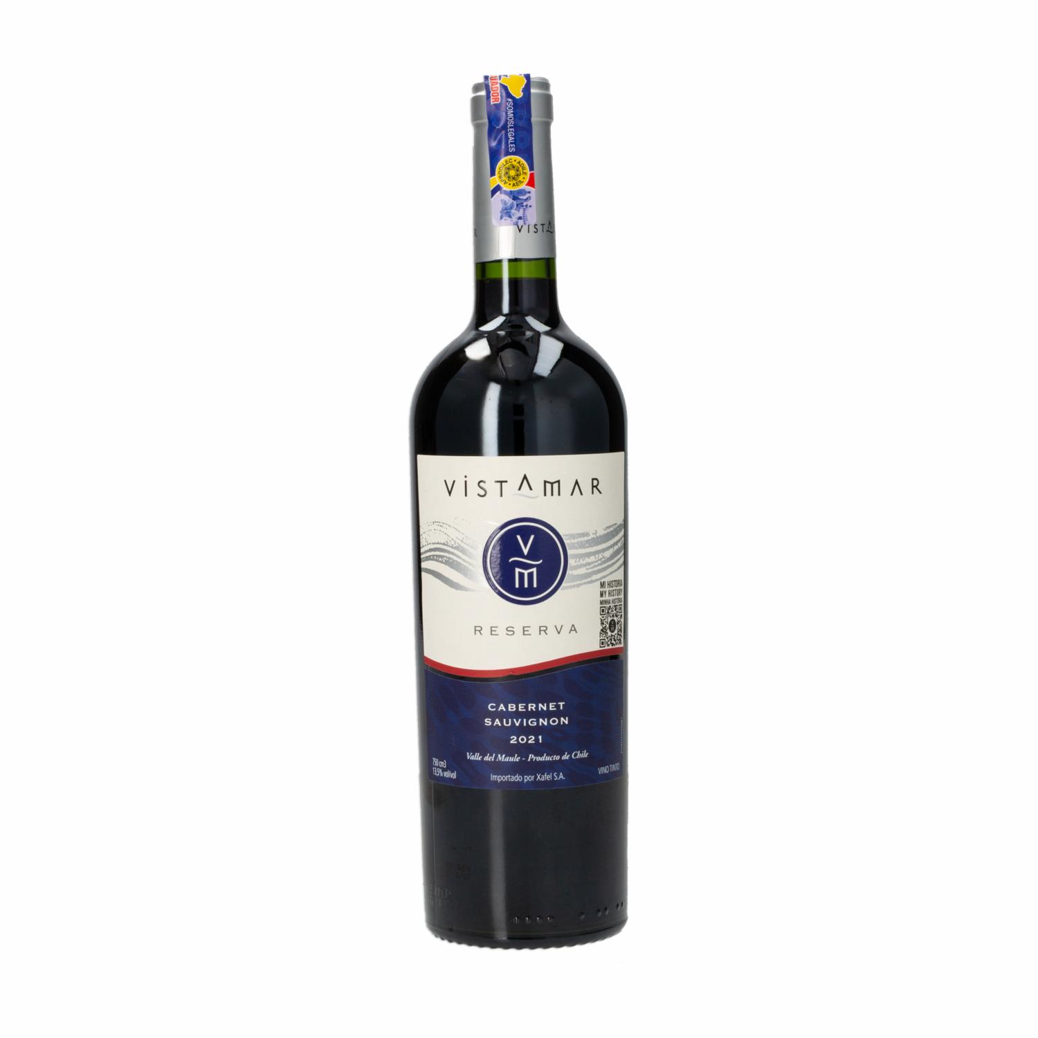 Vino Tinto Sepia Cabernet Sauvignon Chileno Vista Mar 750 Ml