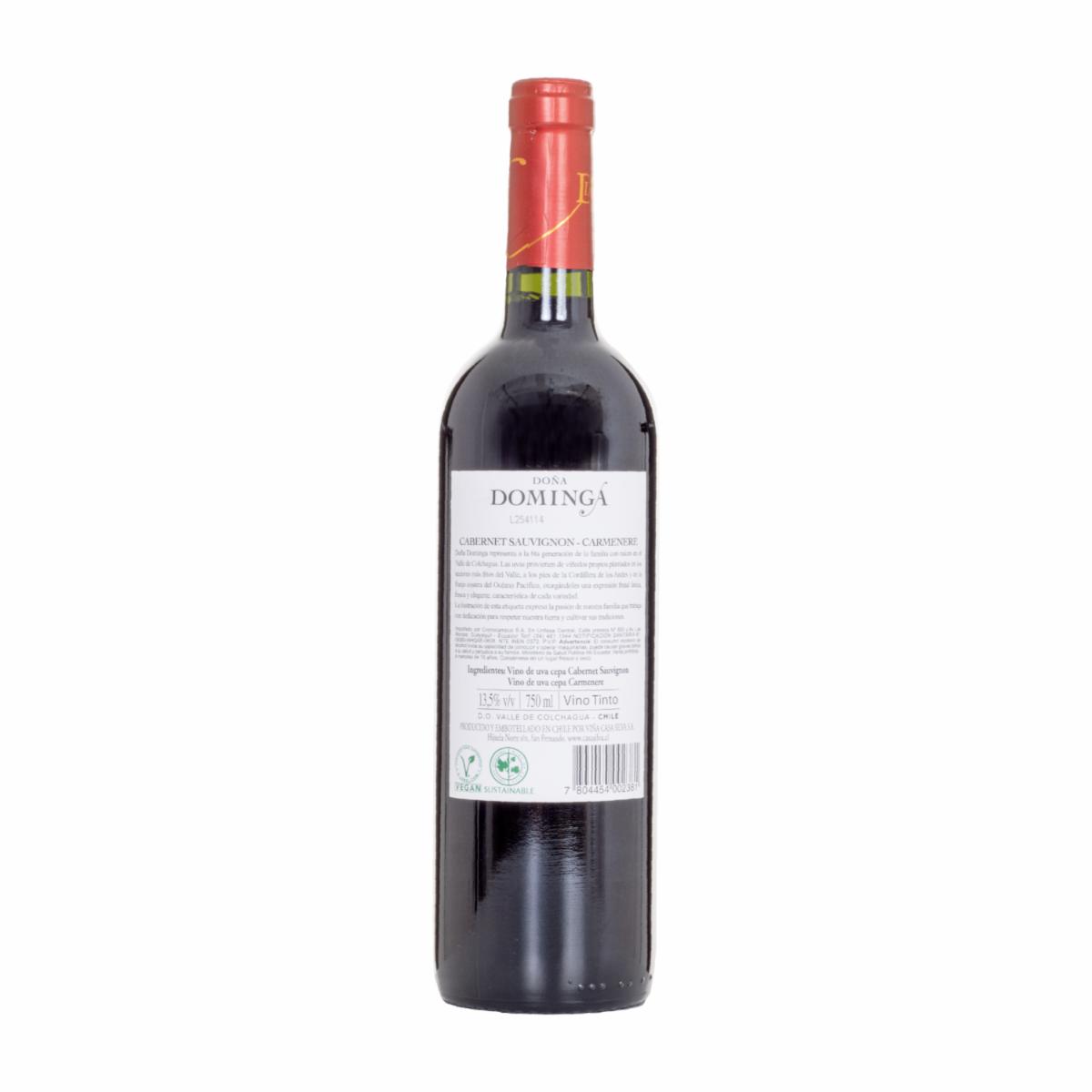 Vino Tinto Cabernet-carmenere DoÑa Dominga 750 Ml