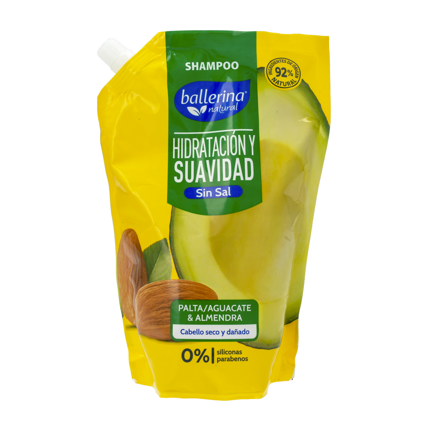 Shampoo De Cabello Hidratación Suave Sin Sal BALLERINA 750 Ml