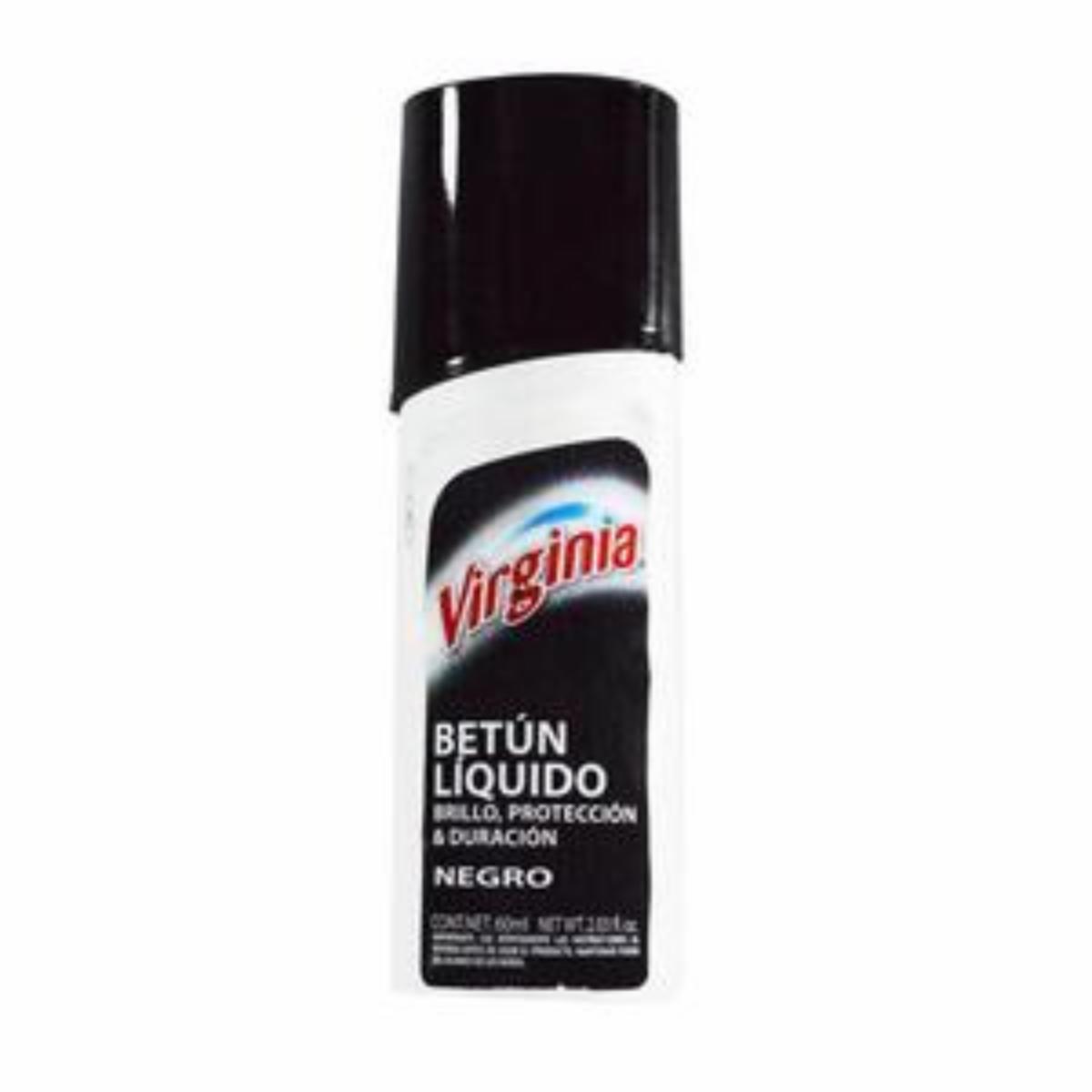 Betún Líquido Tono Negro VIRGINIA 60 Ml