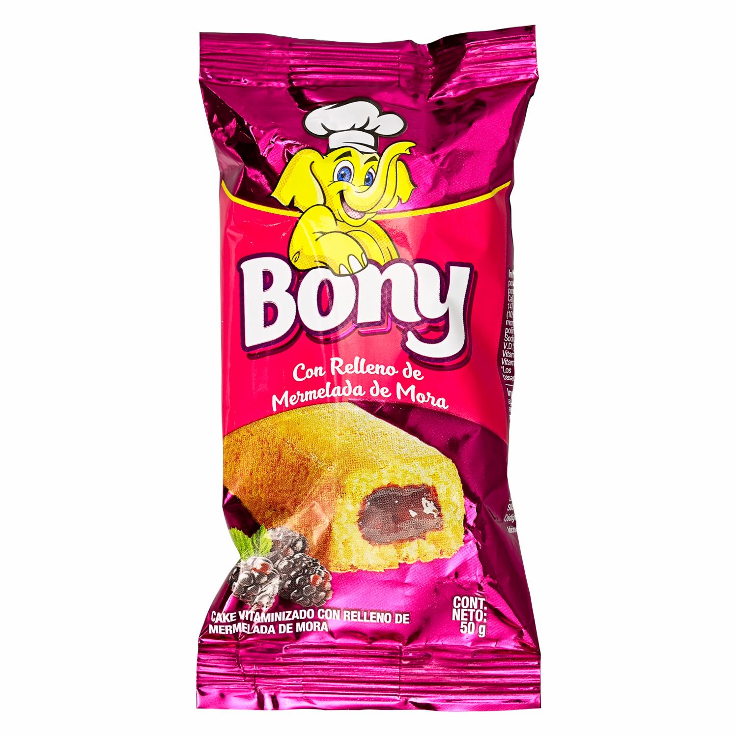 Bony Con Relleno De Mora INALECSA 50 G
