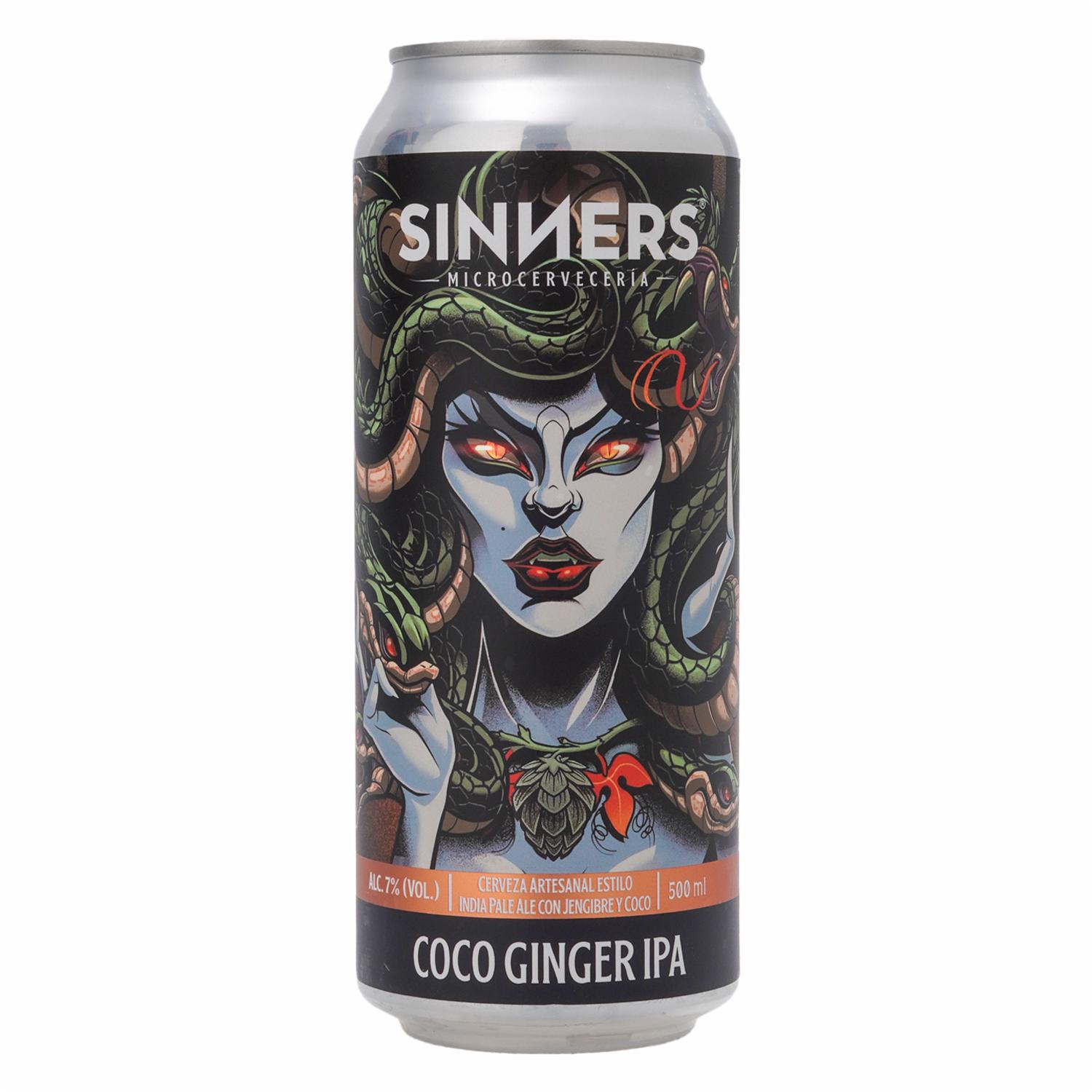 Cerveza De Coco Ginger Ipa SINNERS 500 ml