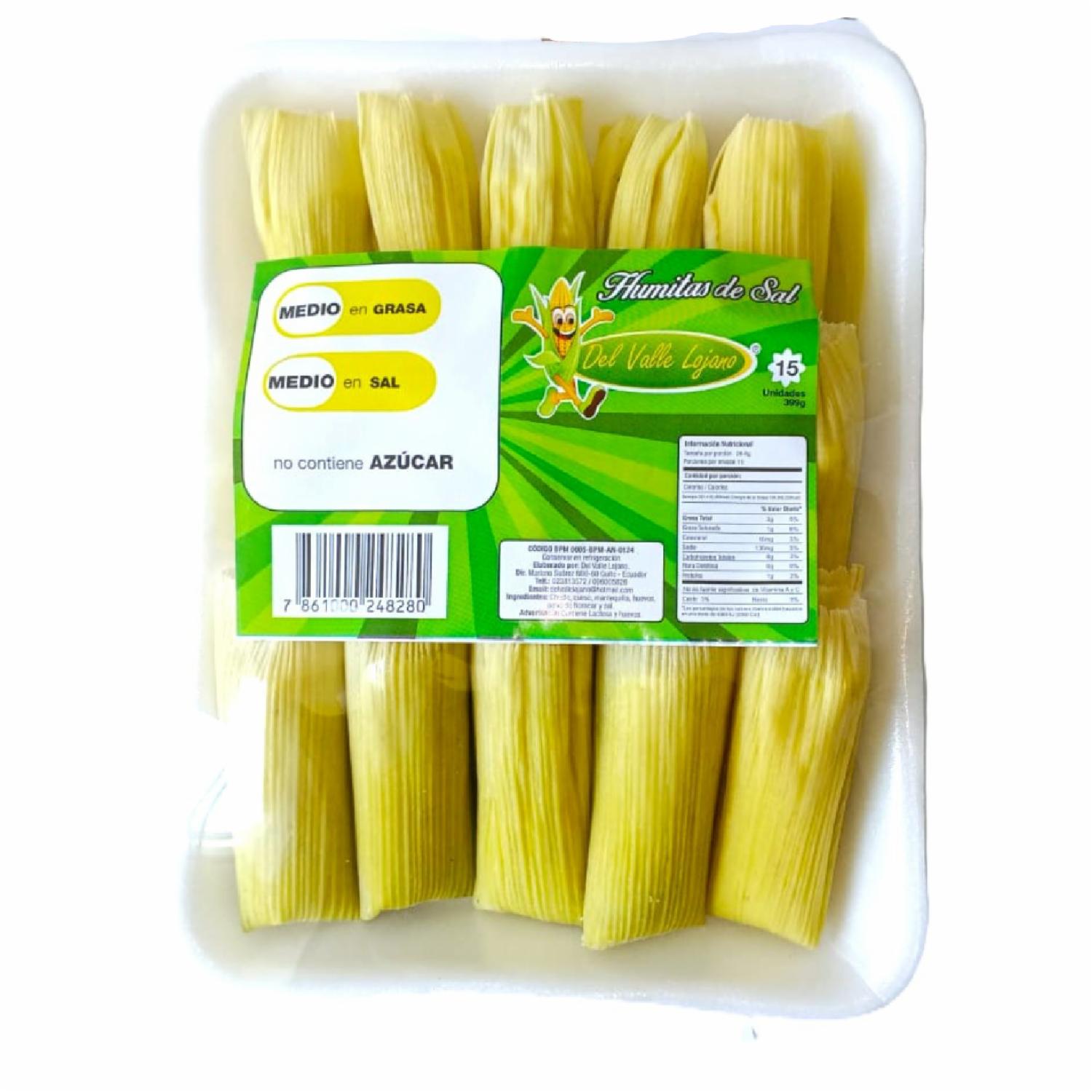Mini Humitas De Sal DEL VALLE LOJANO 399g