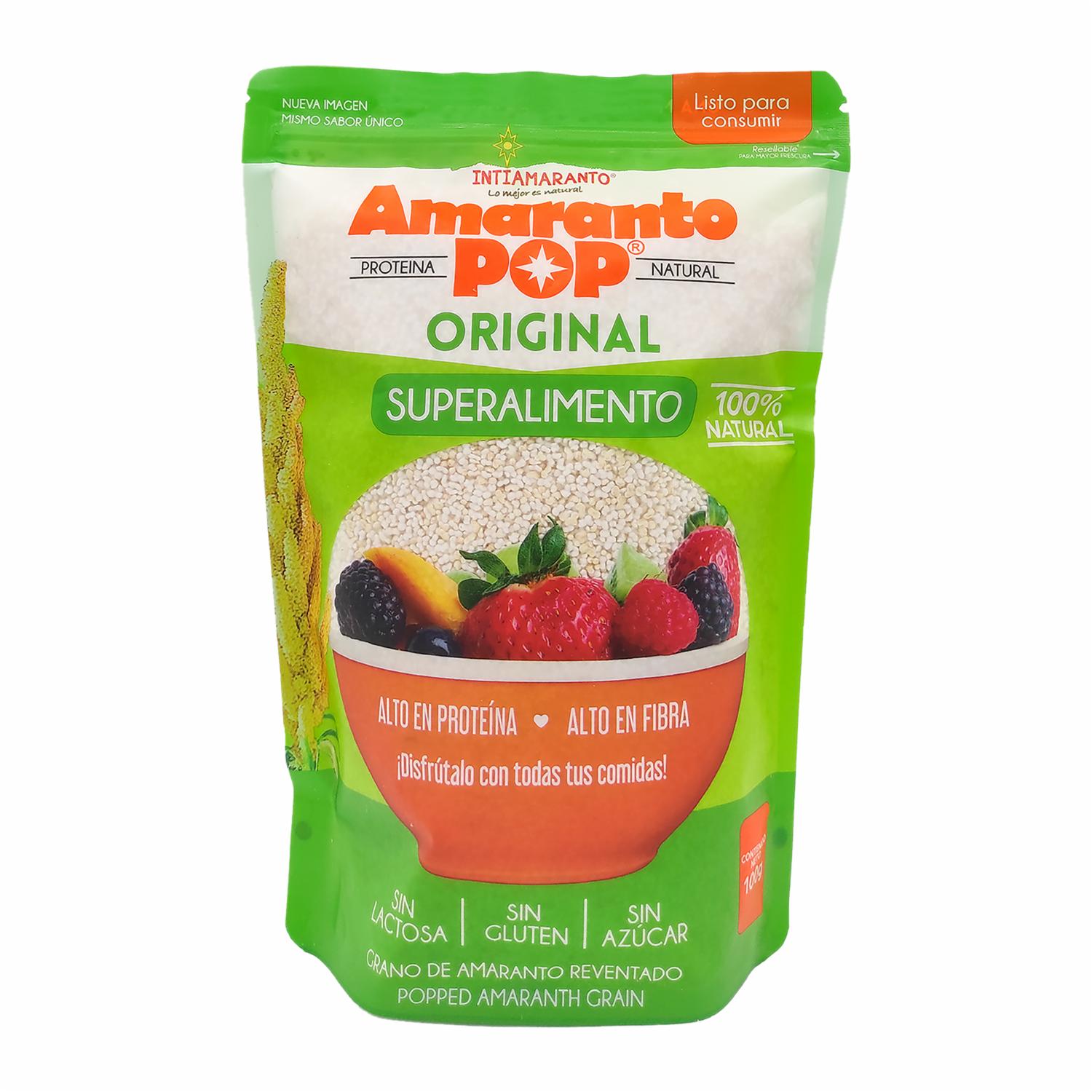 Amaranto Pop Original Sin Gluten INTIAMARANTO 100 G
