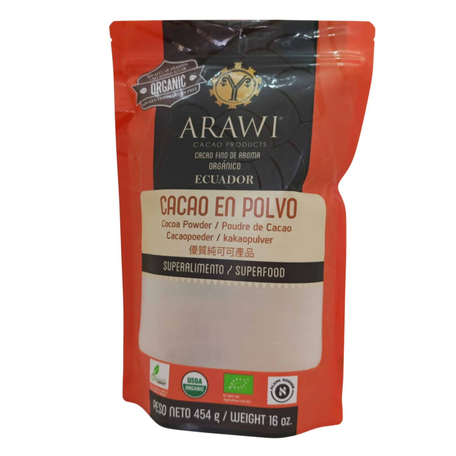 Cocoa Orgánico ARAWI 454 G
