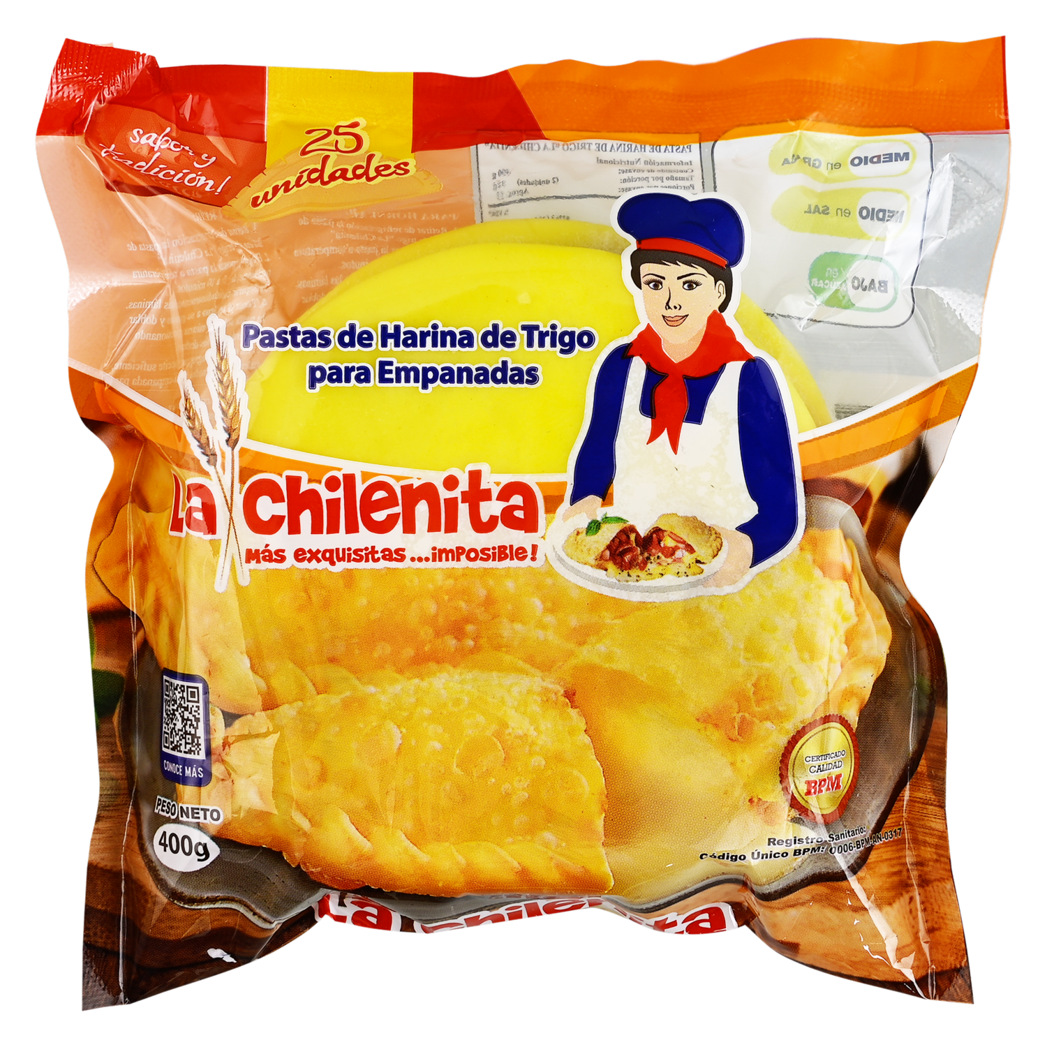 Masa De Harina Para Empanada LA CHILENITA Funda