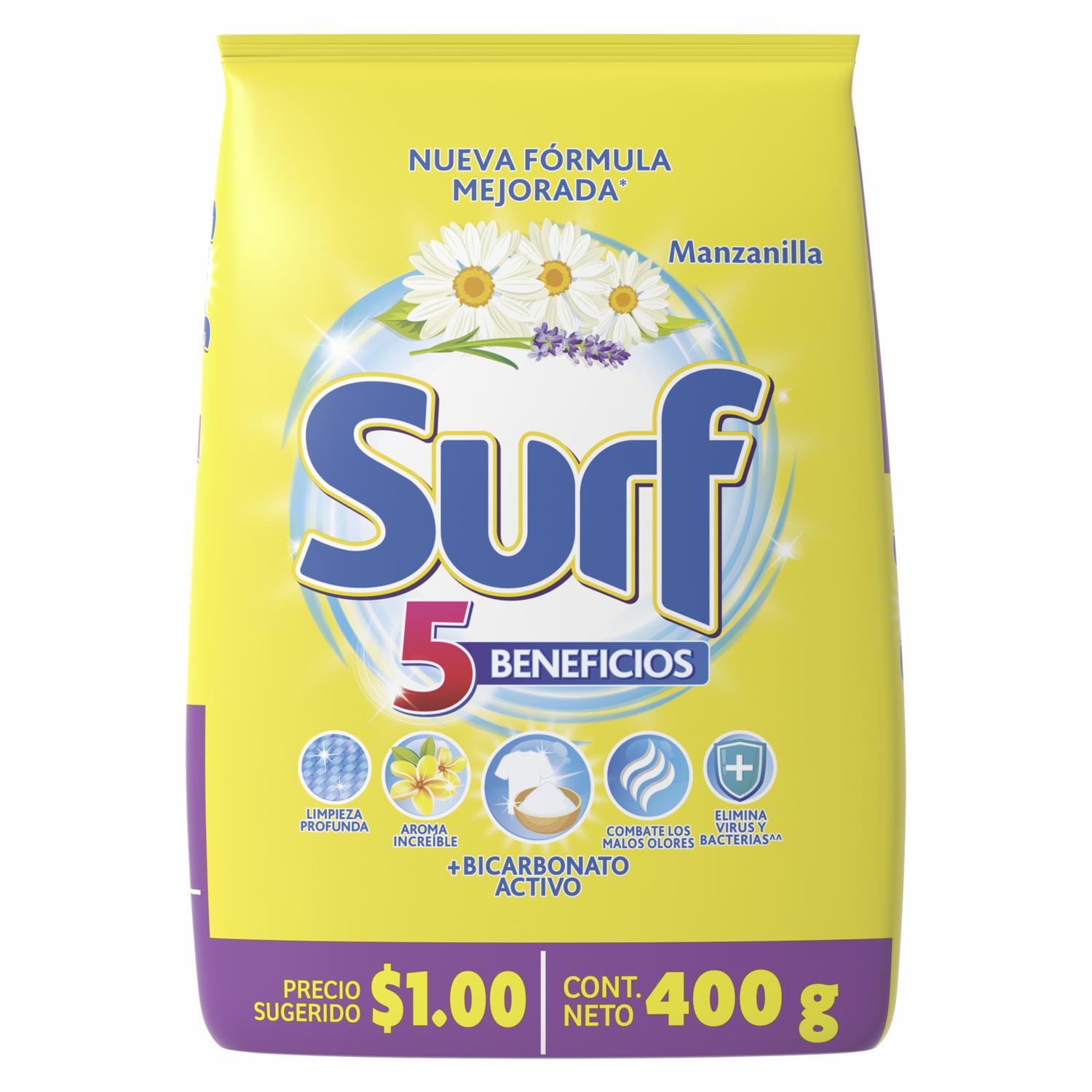 Detergente En Polvo Aroma Manzanilla SURF 400 G