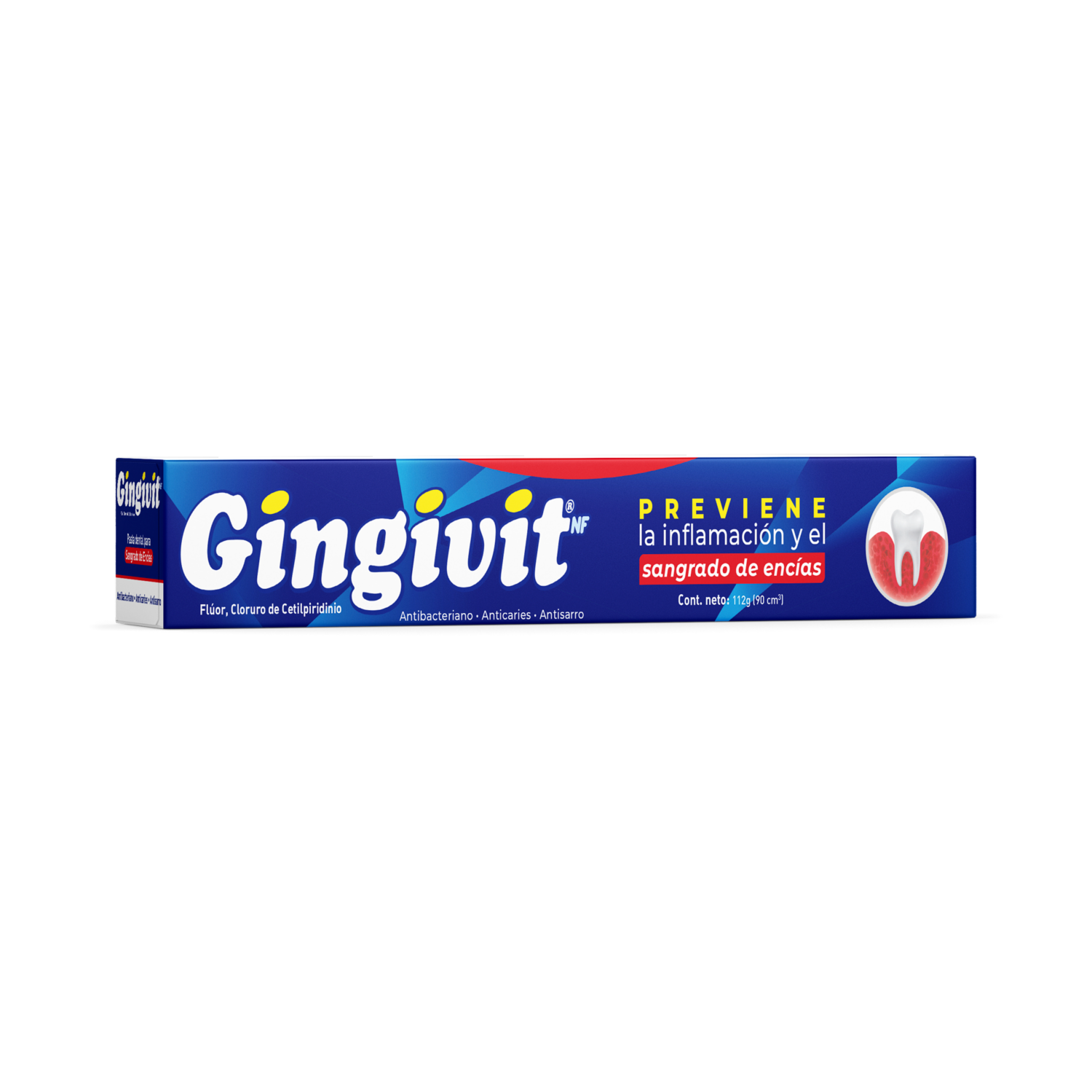 Pasta Dental Pasa Encías Sensibles, Inflamadas O Sangrantes GINGIVIT 112 G