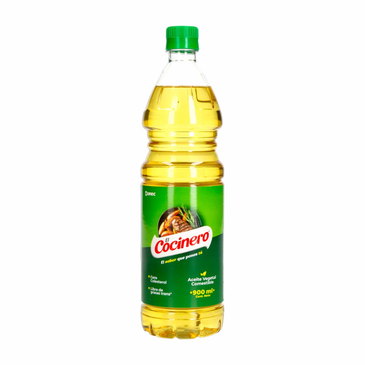 Aceite Comestible Vegetal EL COCINERO 900 Ml