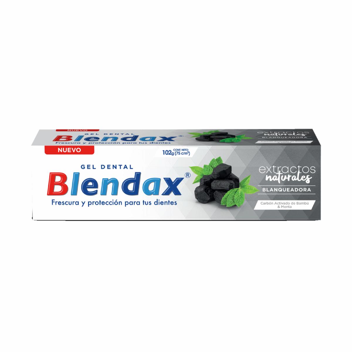 Pasta Dental Extractos Naturales Bambú Con Carbón Activado BLENDAX 102 G