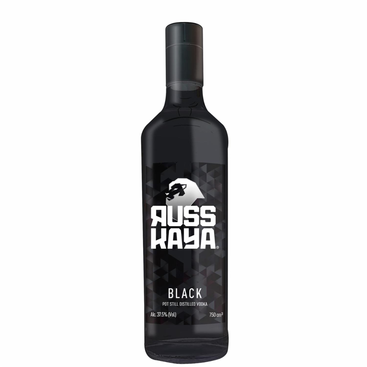 Vodka Triple Destilado Black Russkaya 750 Ml