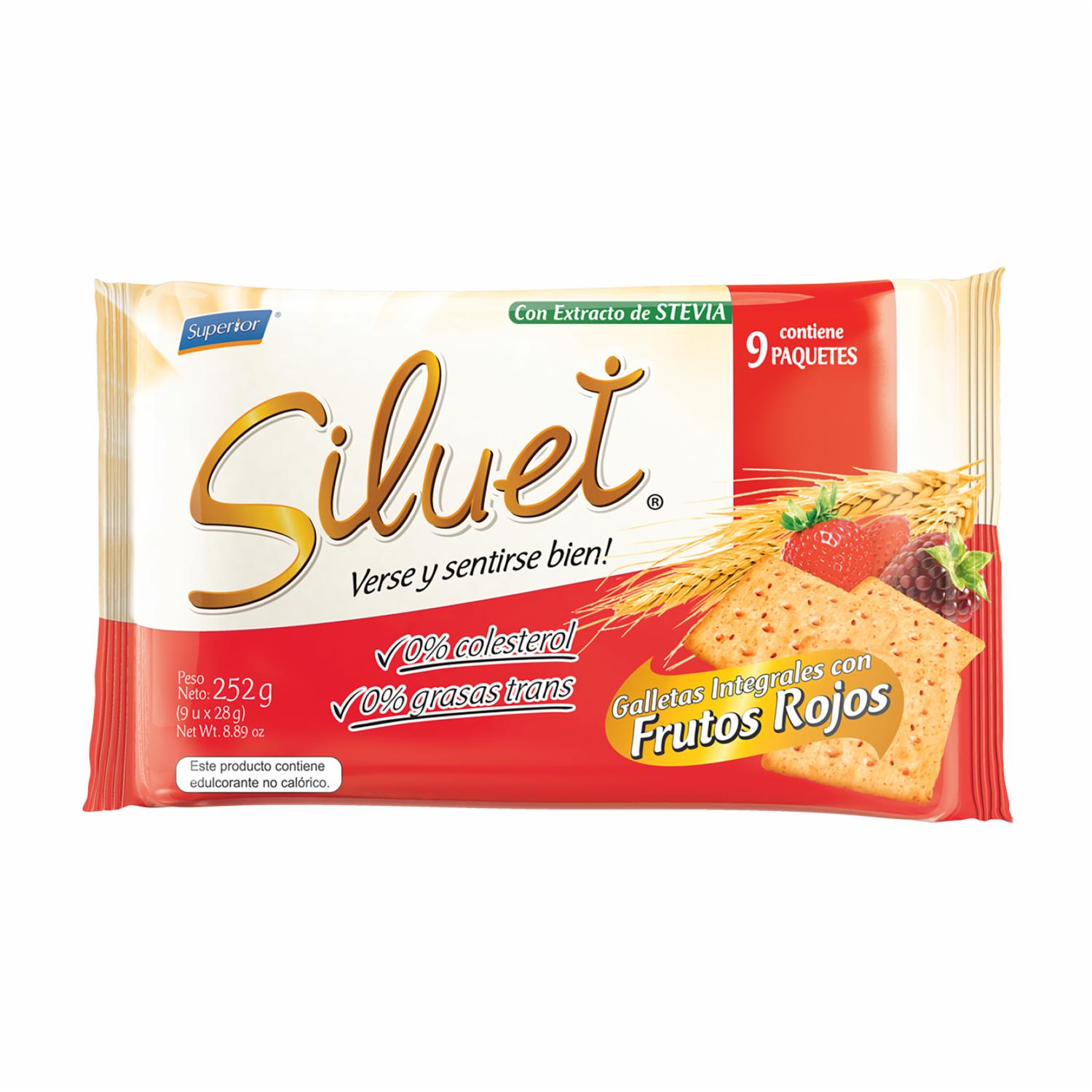 Galletas Integrales De Frutos Rojos SILUET 252 G