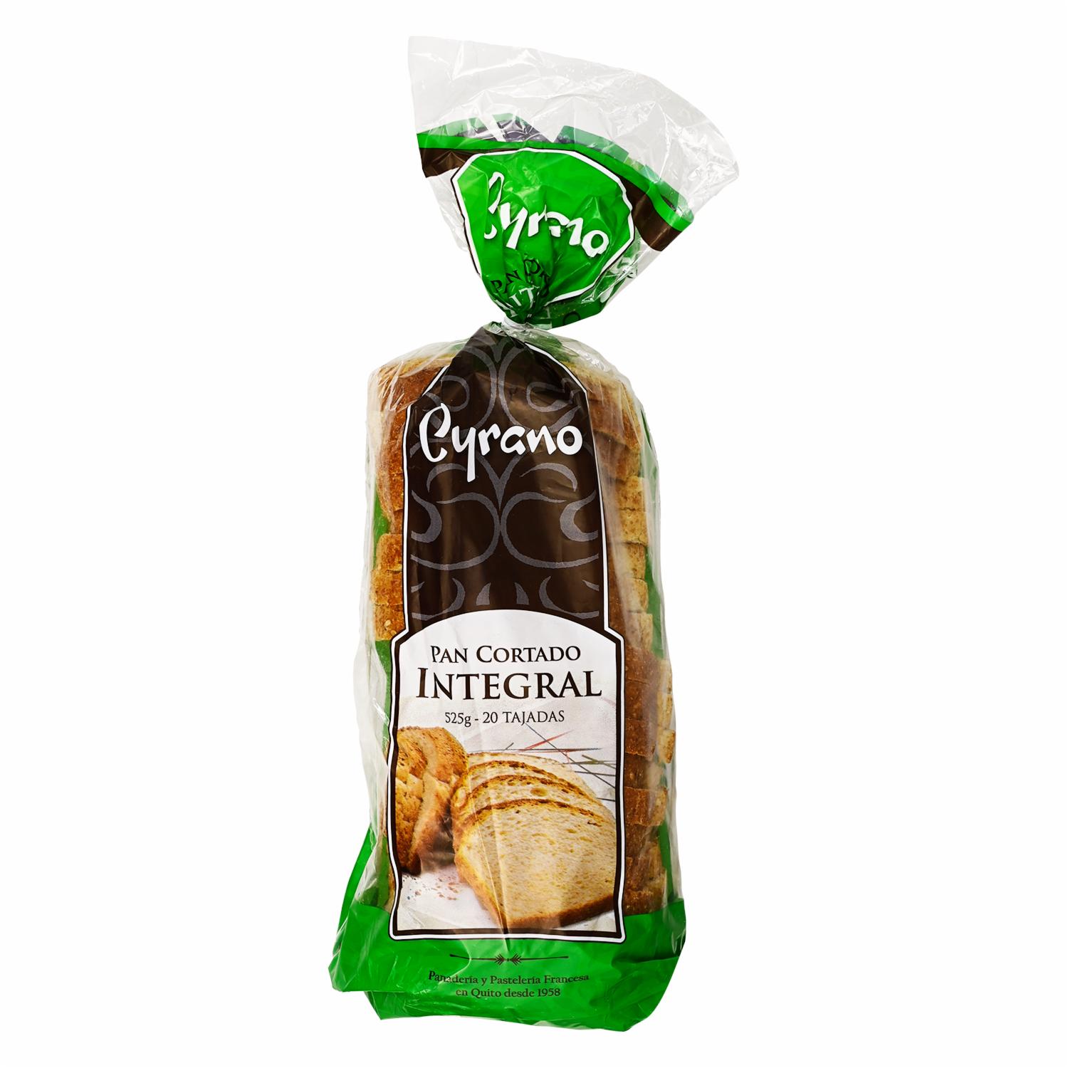 Pan Integral Rebanado Tradicional CYRANO 525 G