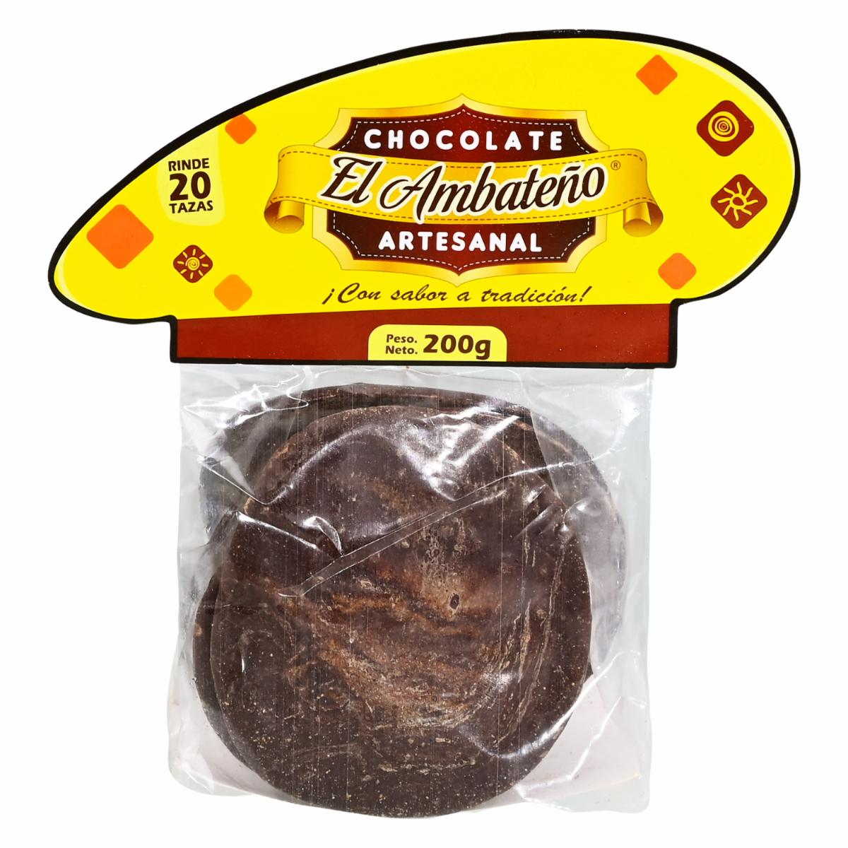 Chocolate Para Taza EL AMBATEÑO 200 G