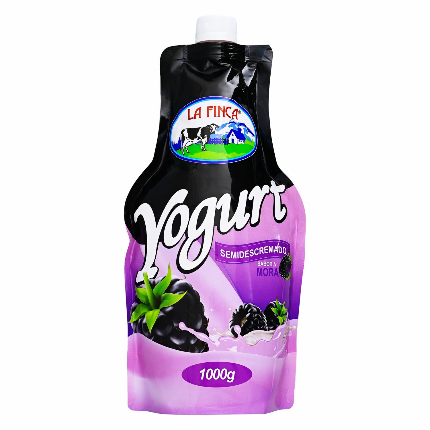 Yogurt Semidescremado Sabor A Mora LA FINCA 1000  G