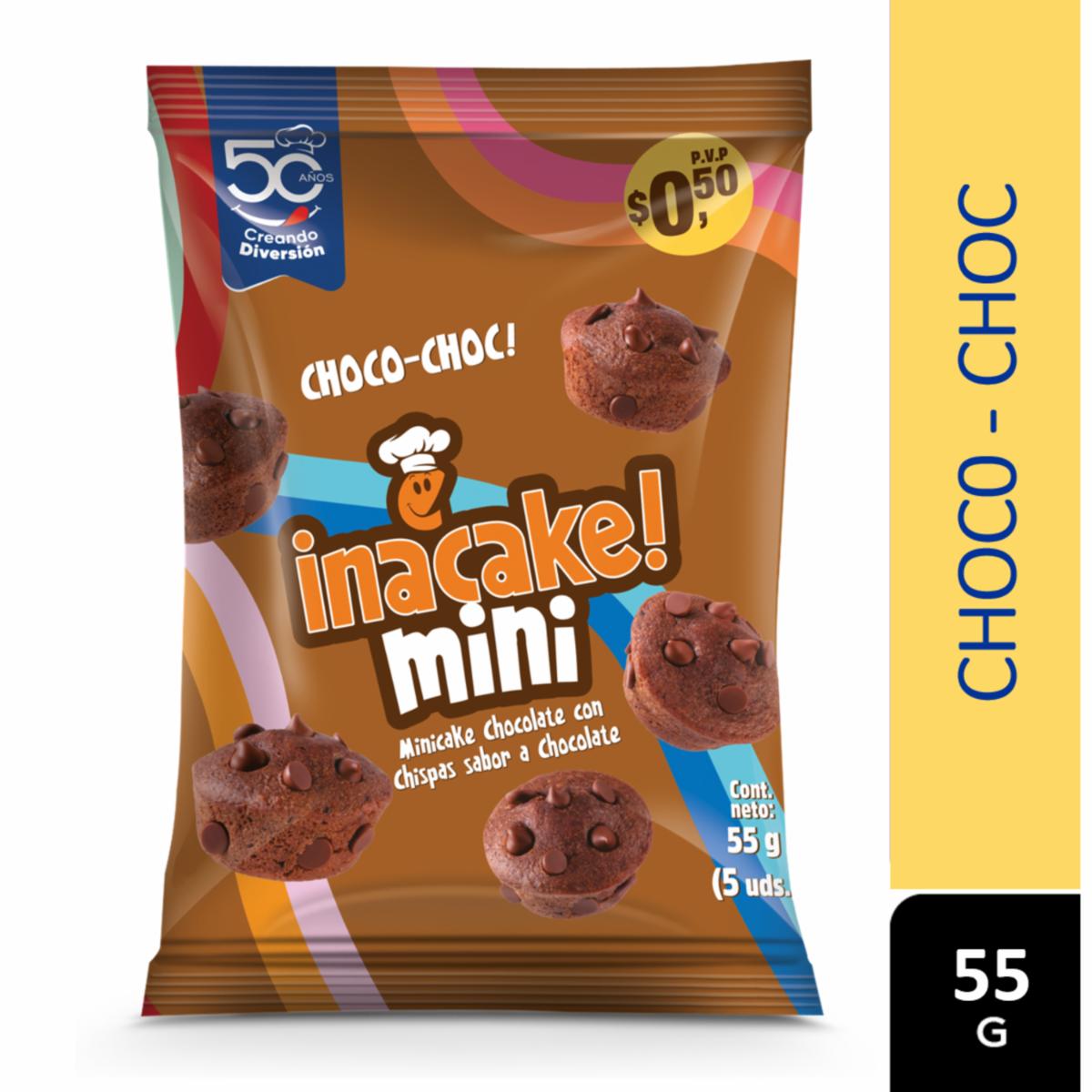 Minicake De Chocolate Con Chispas De Chocolate INACAKE! 55 G