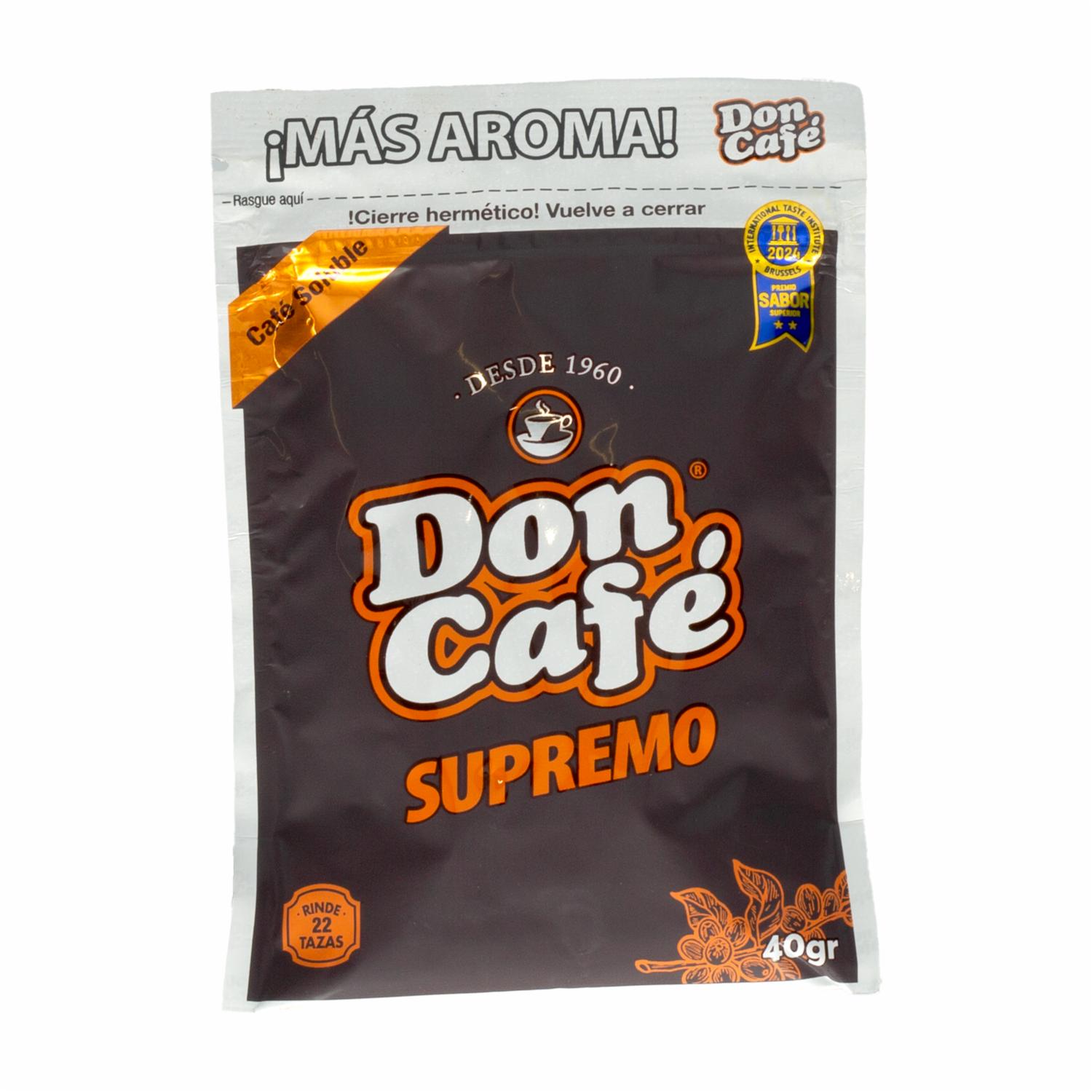 Café Instantáneo Supremo DON CAFÉ 40 G