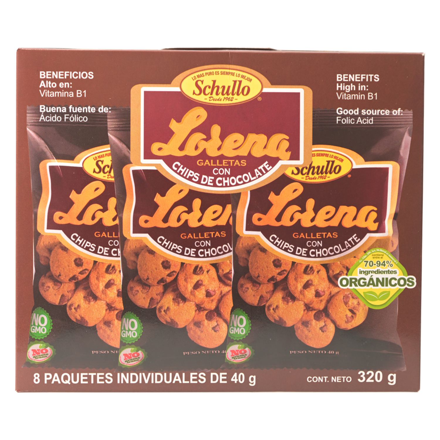 Galletas Dulces Choco Chips LORENA 320 G