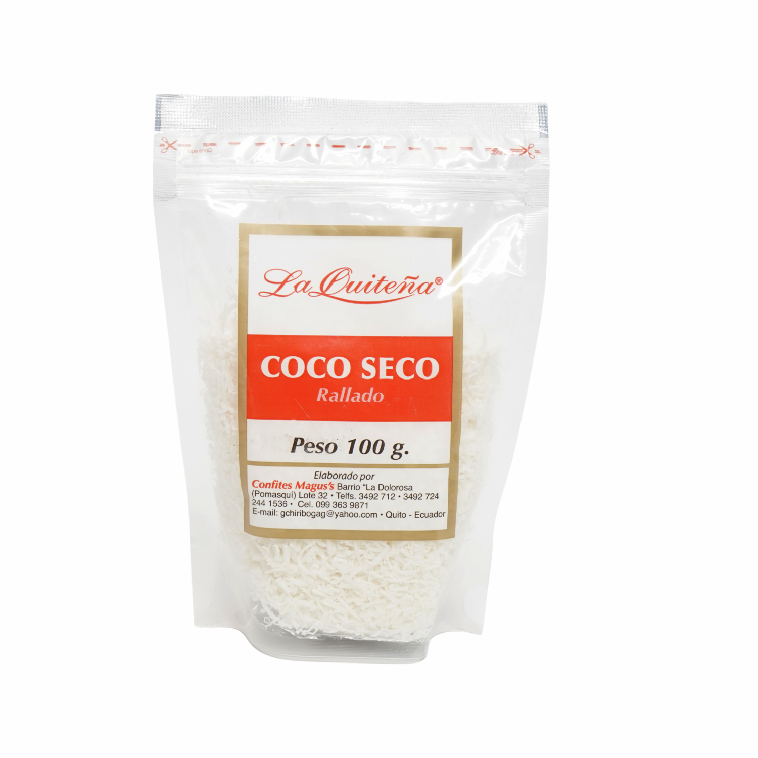 Coco Seco Para Repostería LA QUITEÑA 100 G