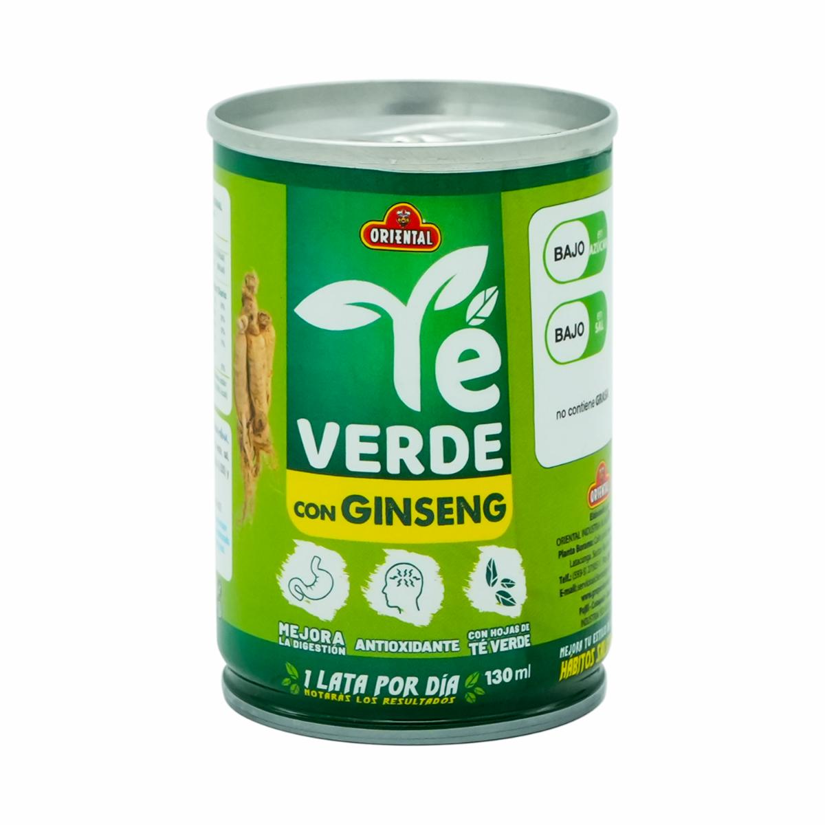 Te Verde Con Ginseng ORIENTAL 130 Ml