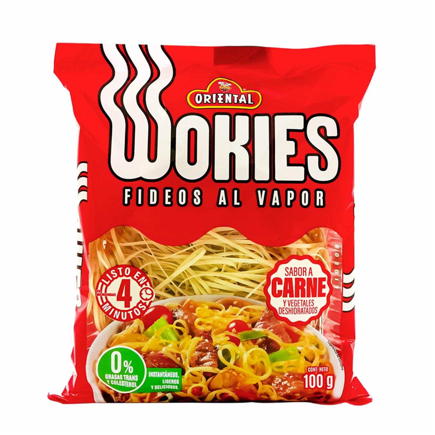 Fideos Instantáneos Al Vapor Sabor A Carne WOKIES 100 G