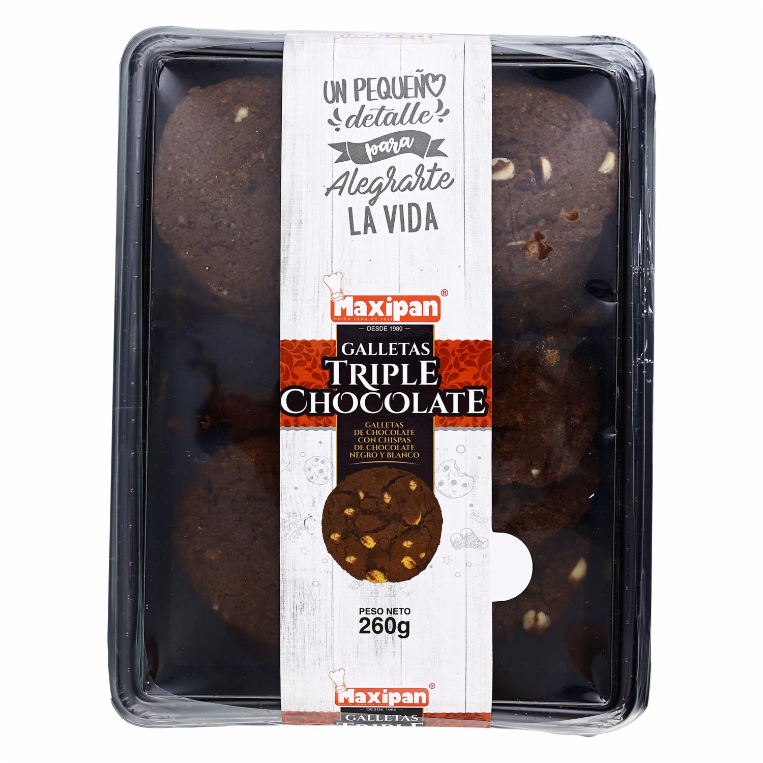 Galletas De Triple Chocolate MAXIPAN 280 G