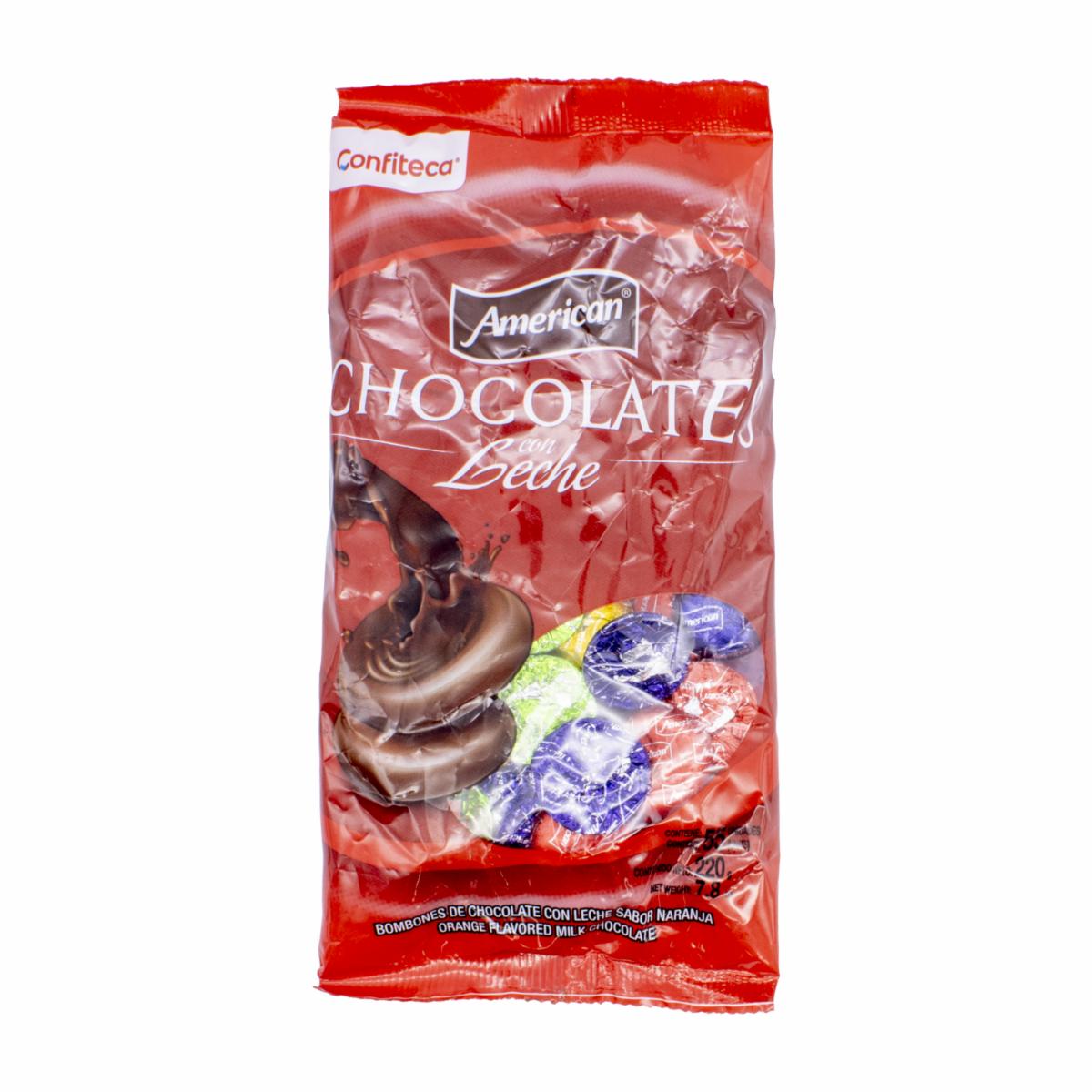 Bombones De Chocolate Con Leche Naranja Surtido CONFITECA 220 G