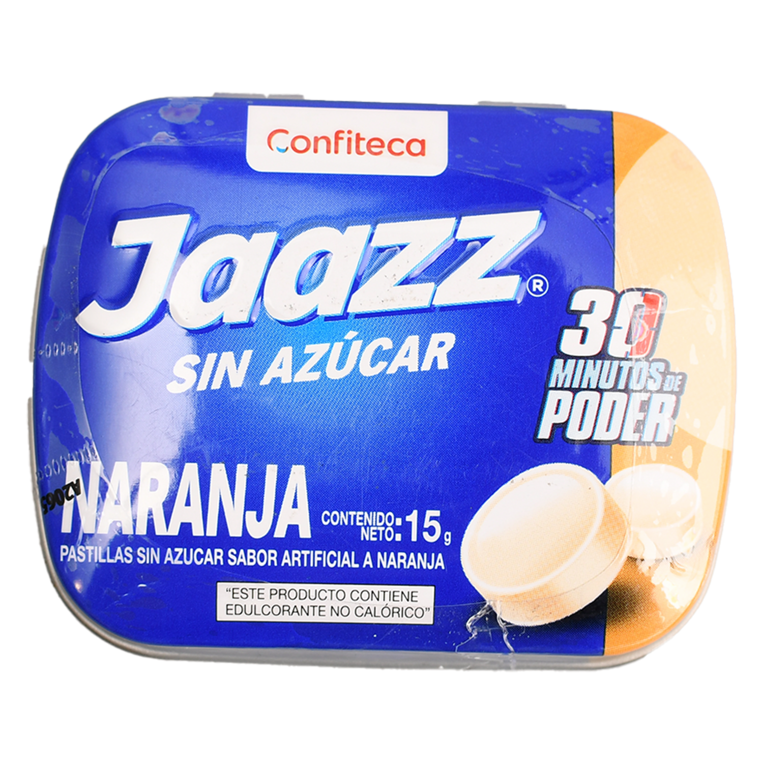 Caramelo Mentolado Compact Yerba Buena Y Naranja Sin Azucar JAAZZ 15 G