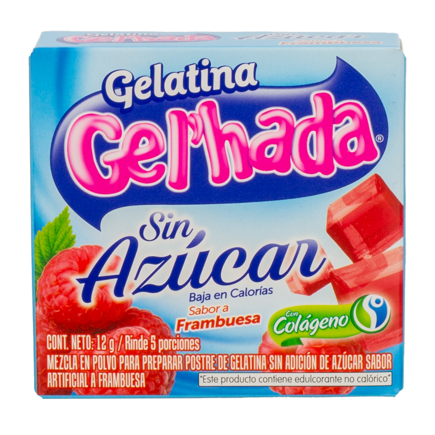 Gelatina En Polvo Sabor A Frambuesa GEL’HADA 12 G