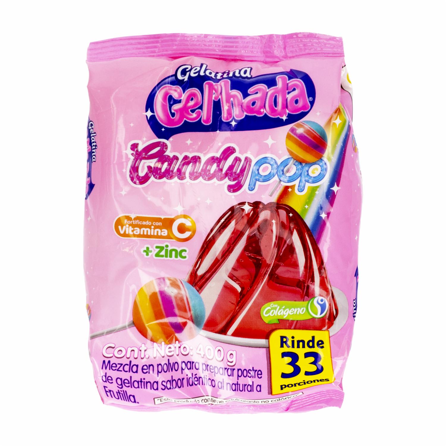 Gelatina En Polvo Candy Pop GEL’HADA 400 G