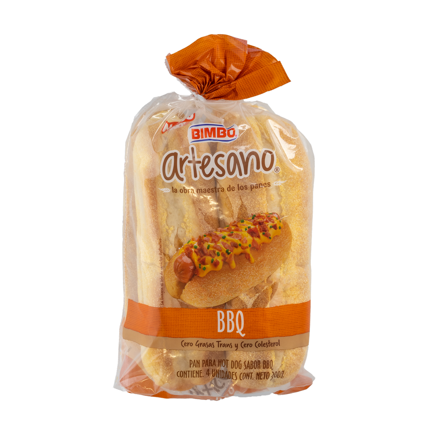 Pan Para Hot Dog BBQ Artesano BIMBO 300 G