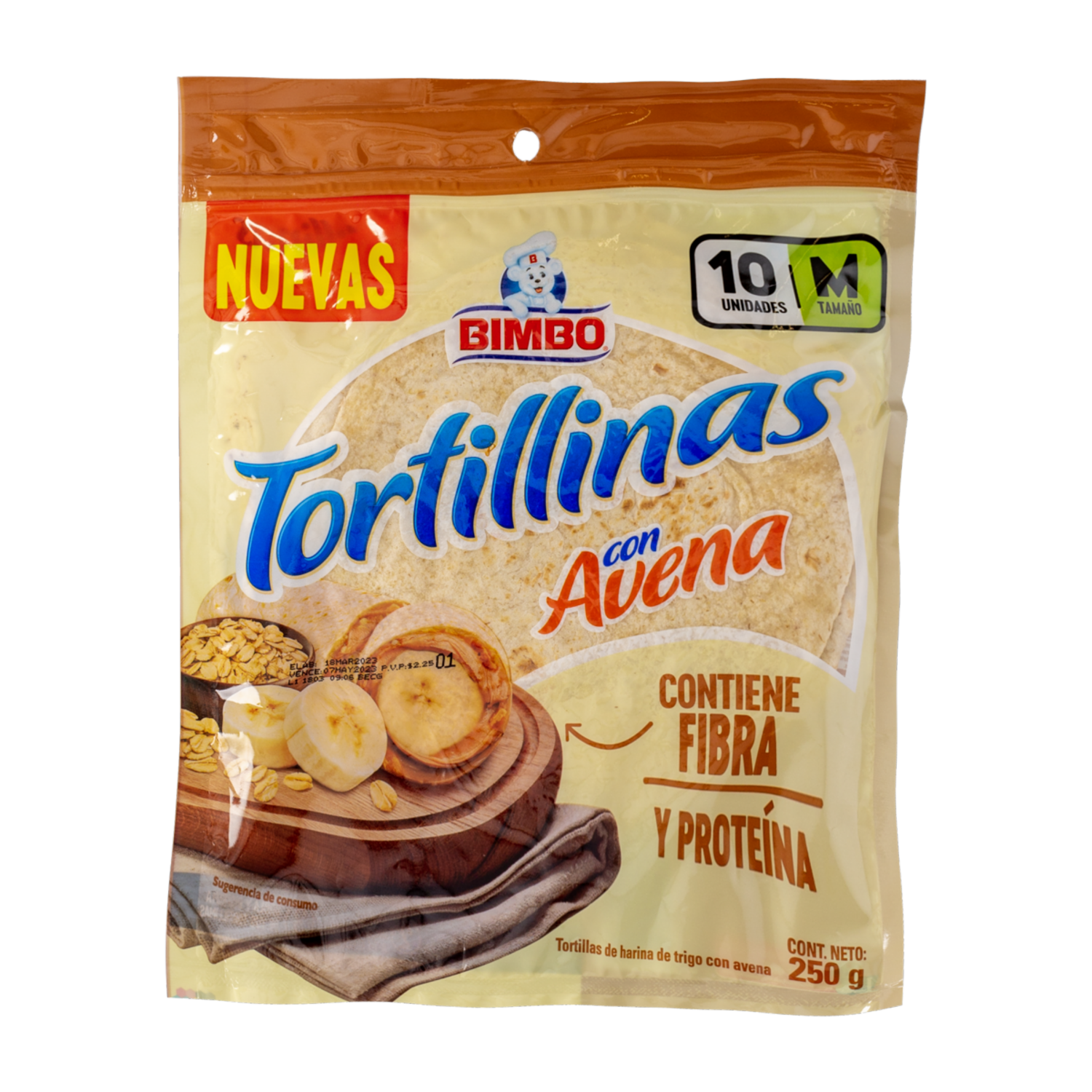 Tortilla Con Avena BIMBO X 10 Uds