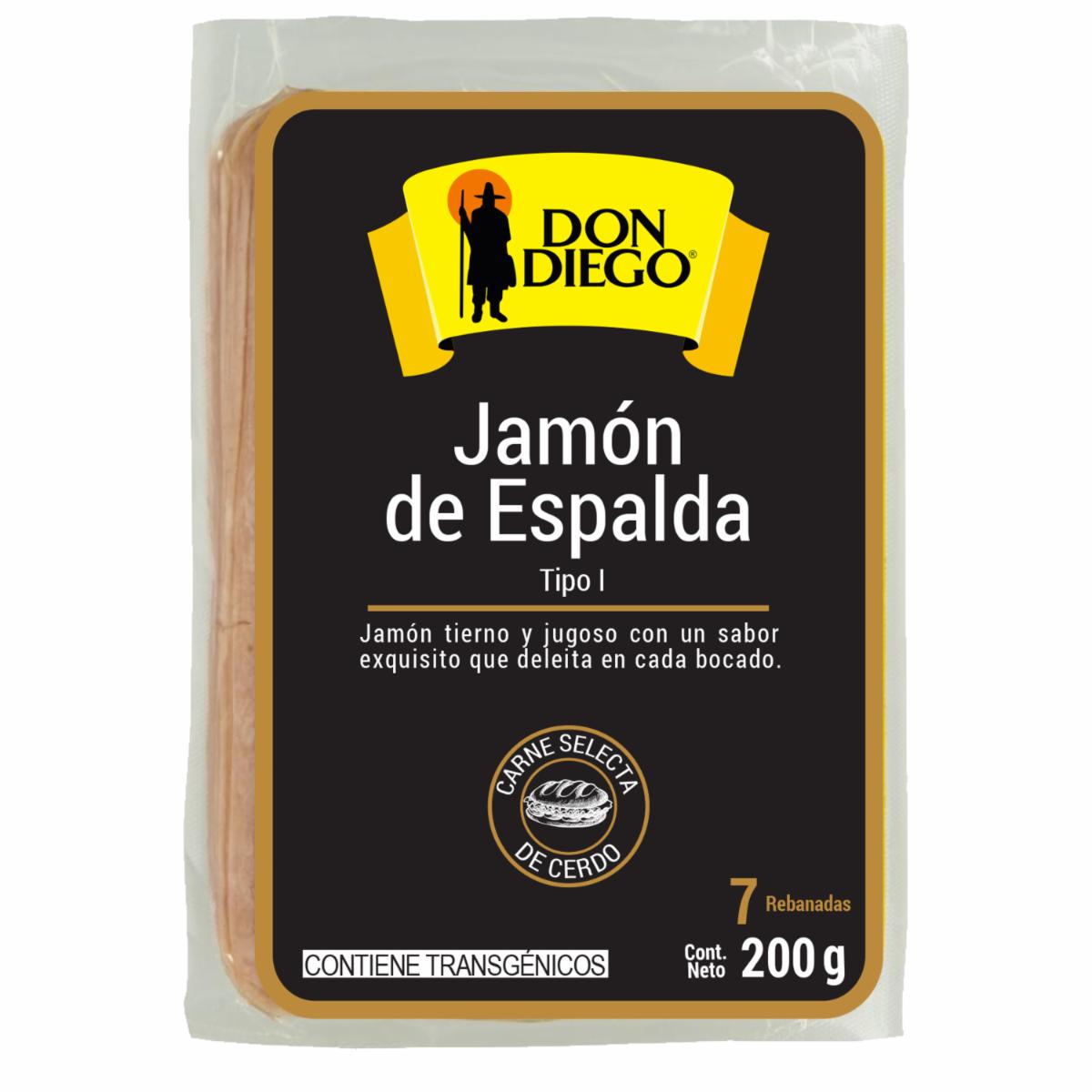 Jamón De Espalda De Espalda Tipo I DON DIEGO 200 G