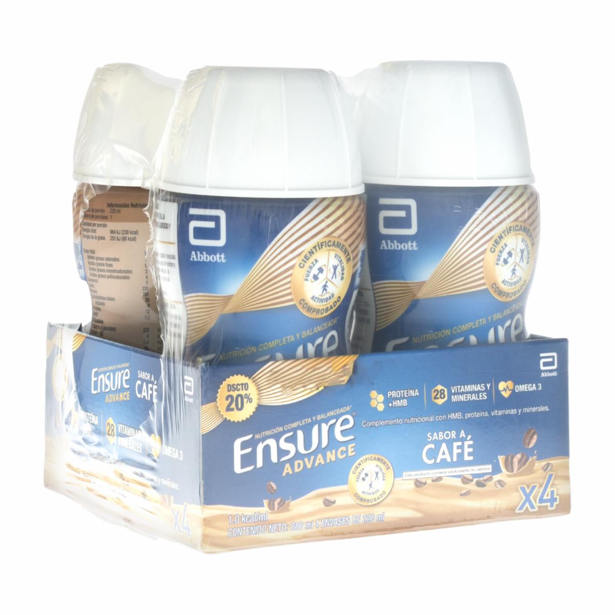 Suplemento Advance Sabor Café ENSURE 880 Ml