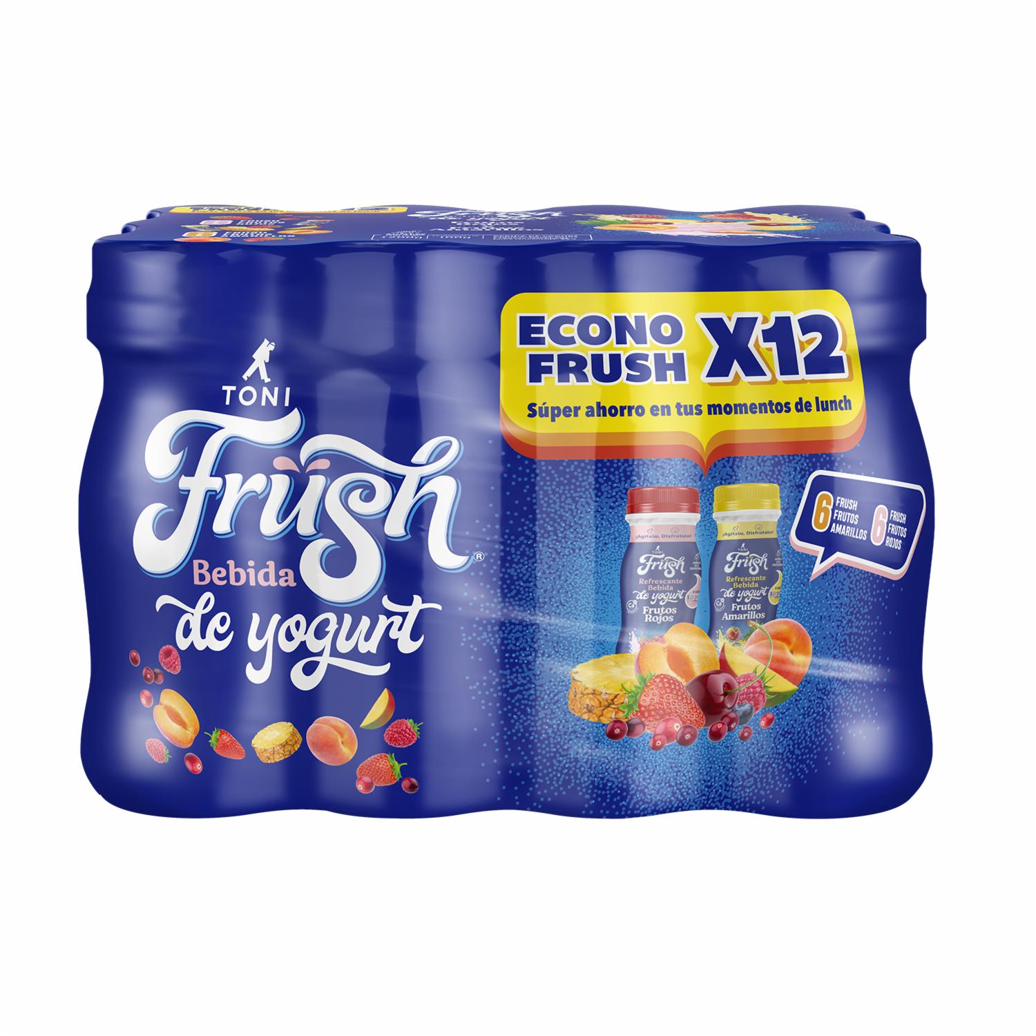 Bebida De Yogurt Sabores Surtidos FRUSH 12 X 100 G
