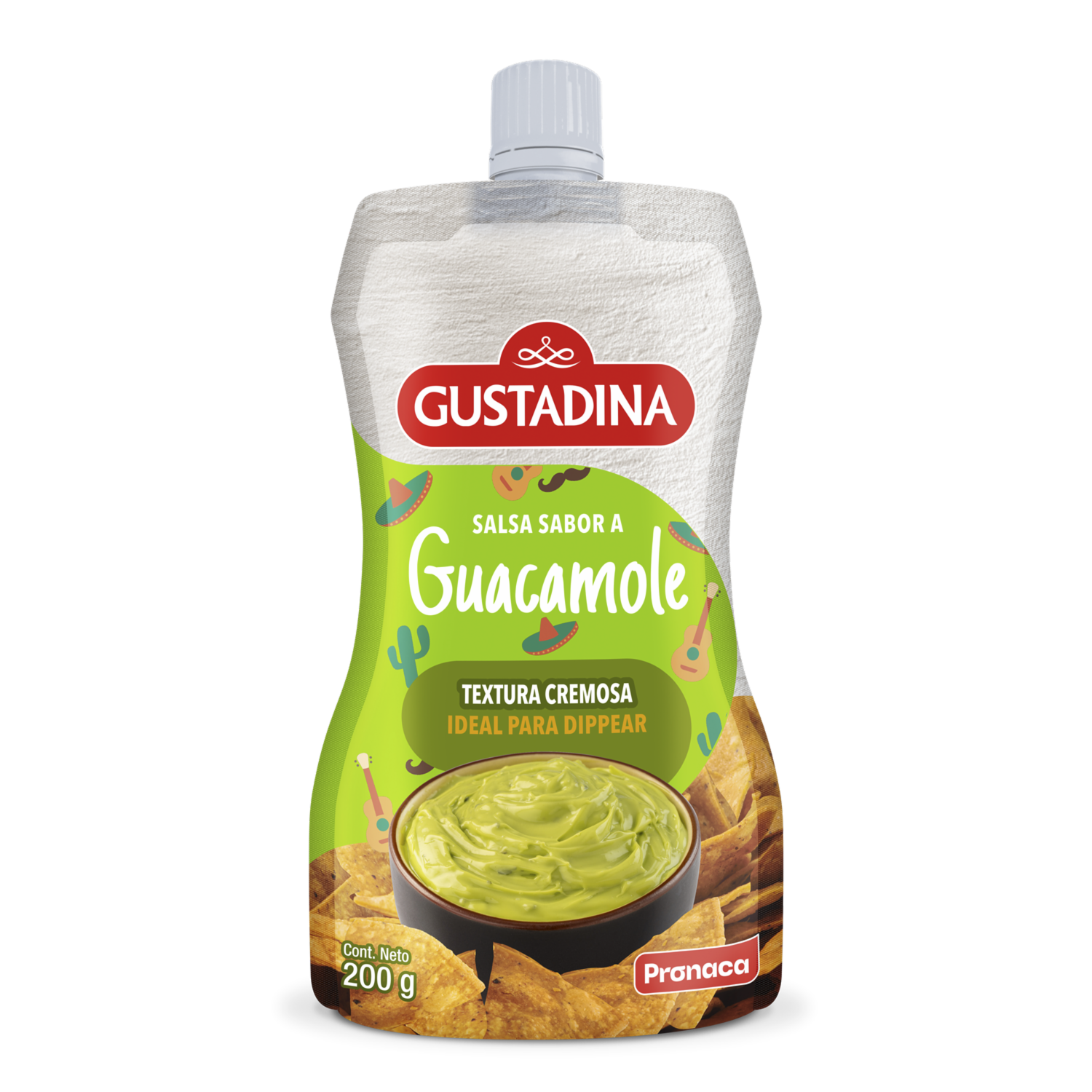 Salsa Dip Sabor A Guacamole GUSTADINA 200 G