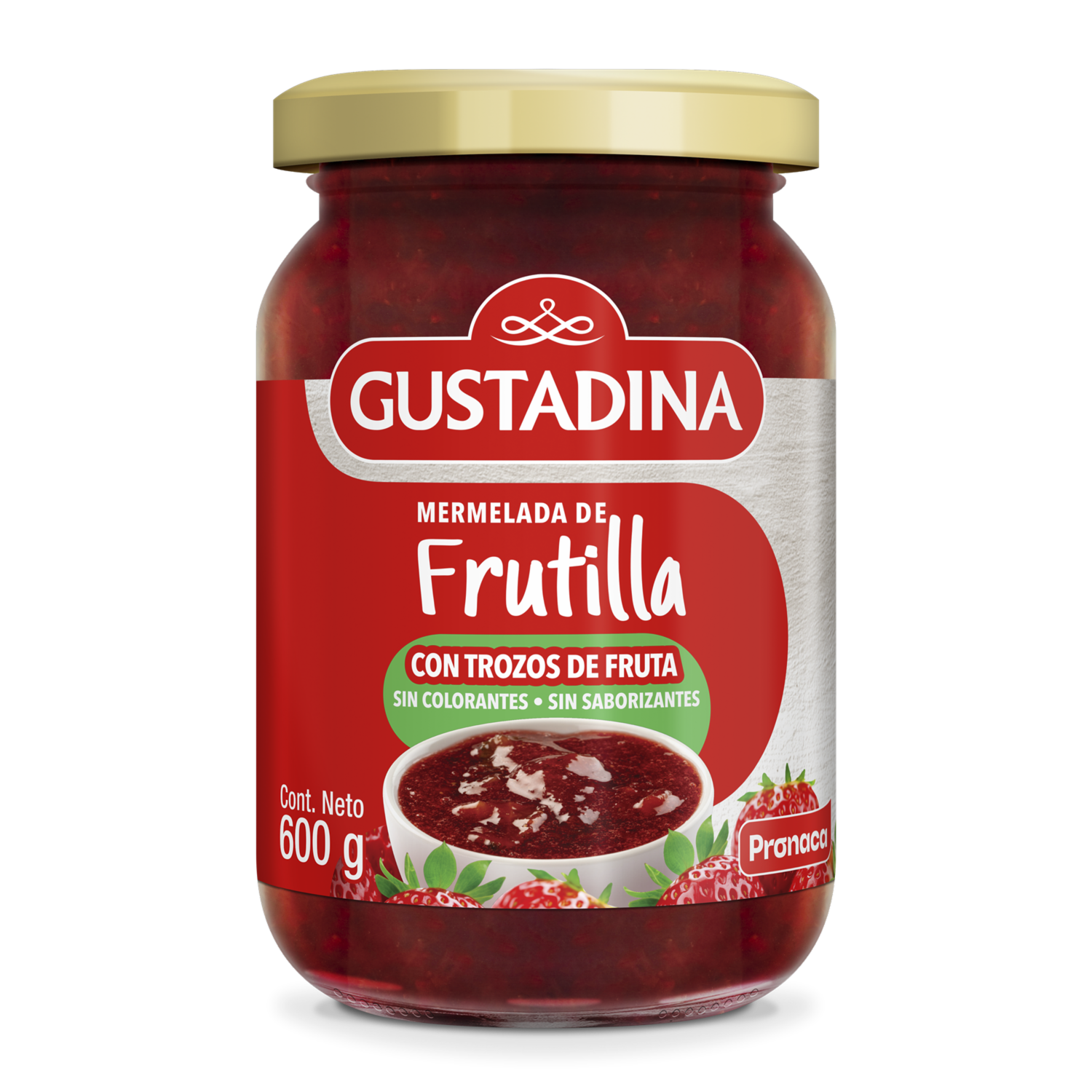 Mermelada De Frutilla Sin Alérgenos GUSTADINA 600 G