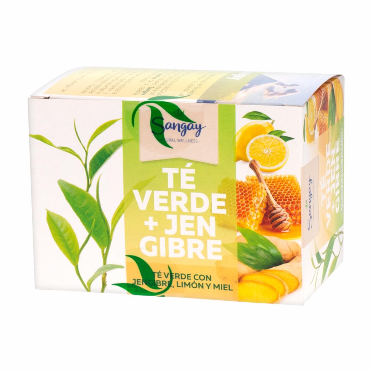 Té Verde Con Jengibre Limón Y Miel SANGAY 32 G