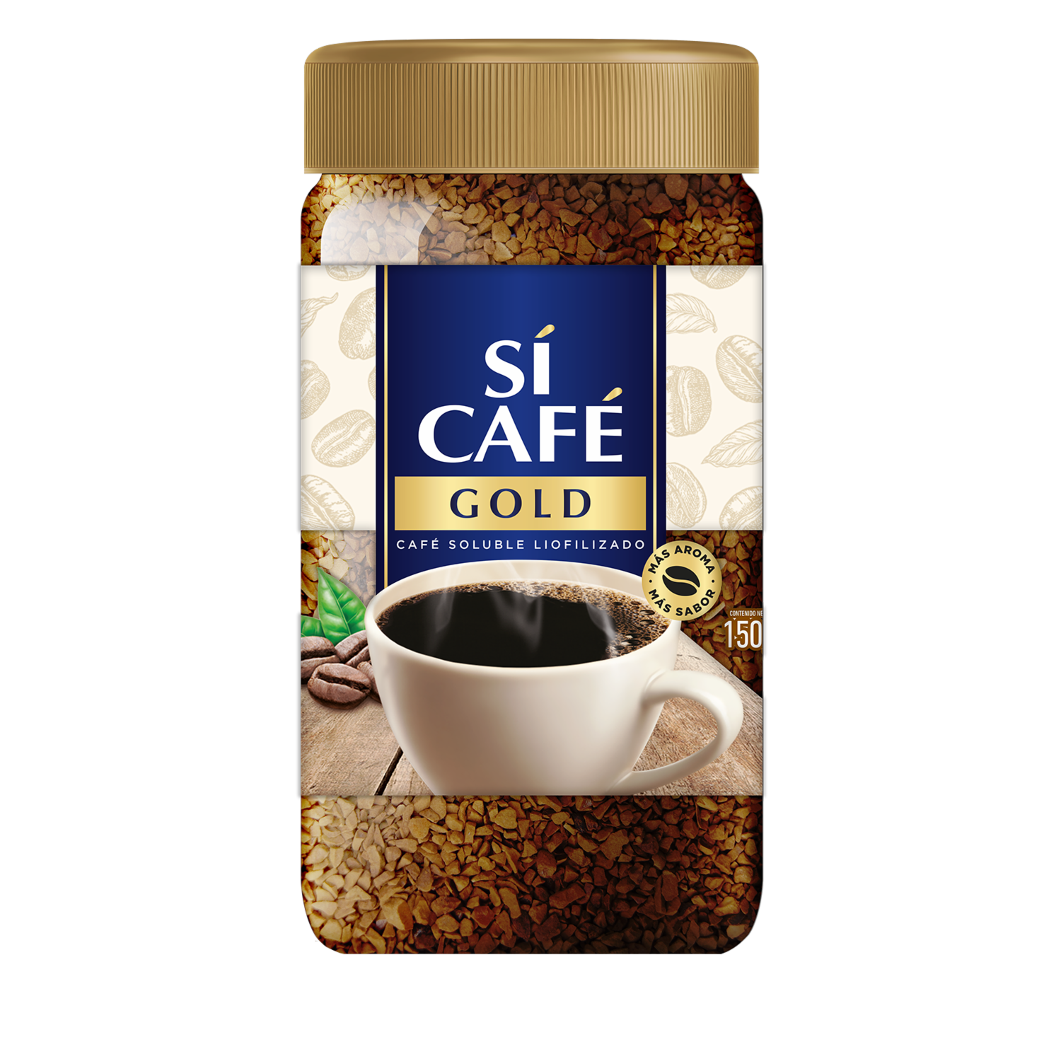 Café Instantáneo Liofilizado SÍ CAFÉ GOLD 150 G