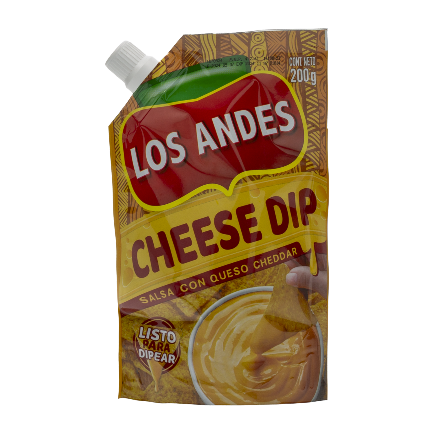 Salsa De Queso Cheddar LOS ANDES DoyPack 200 G