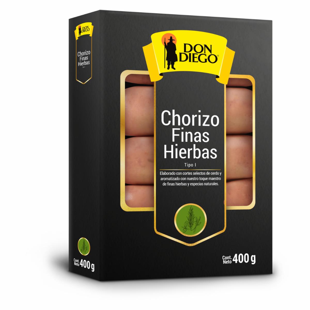 Chorizo Finas Hierbas DON DIEGO 400 G