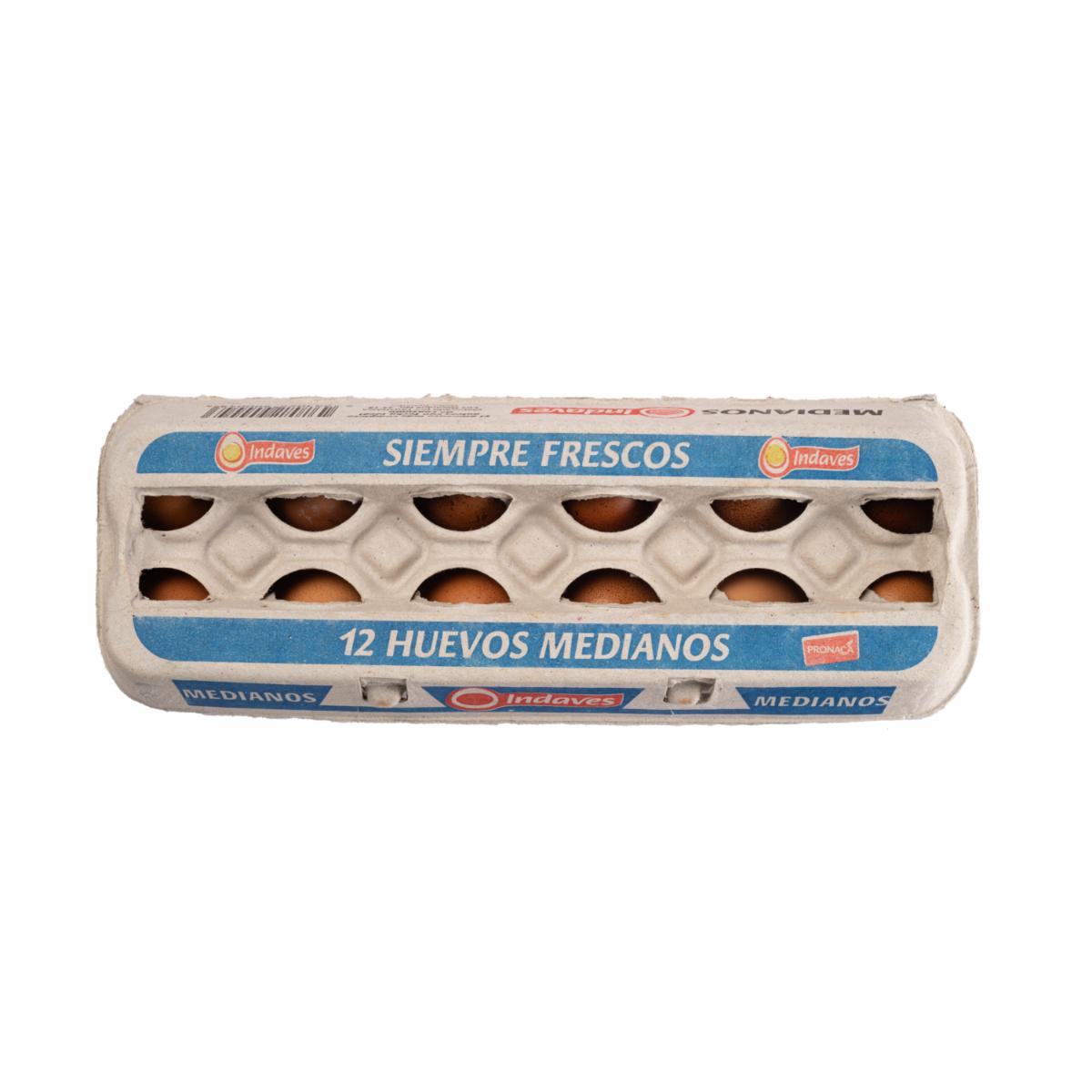 Huevos Medianos INDAVES X 12 Uds