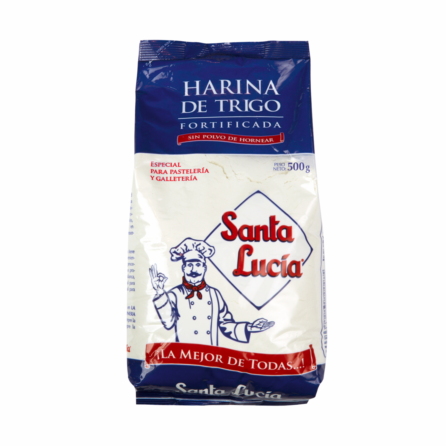 Harina De Trigo Sin Polvo De Hornear SANTA LUCÍA 500 G